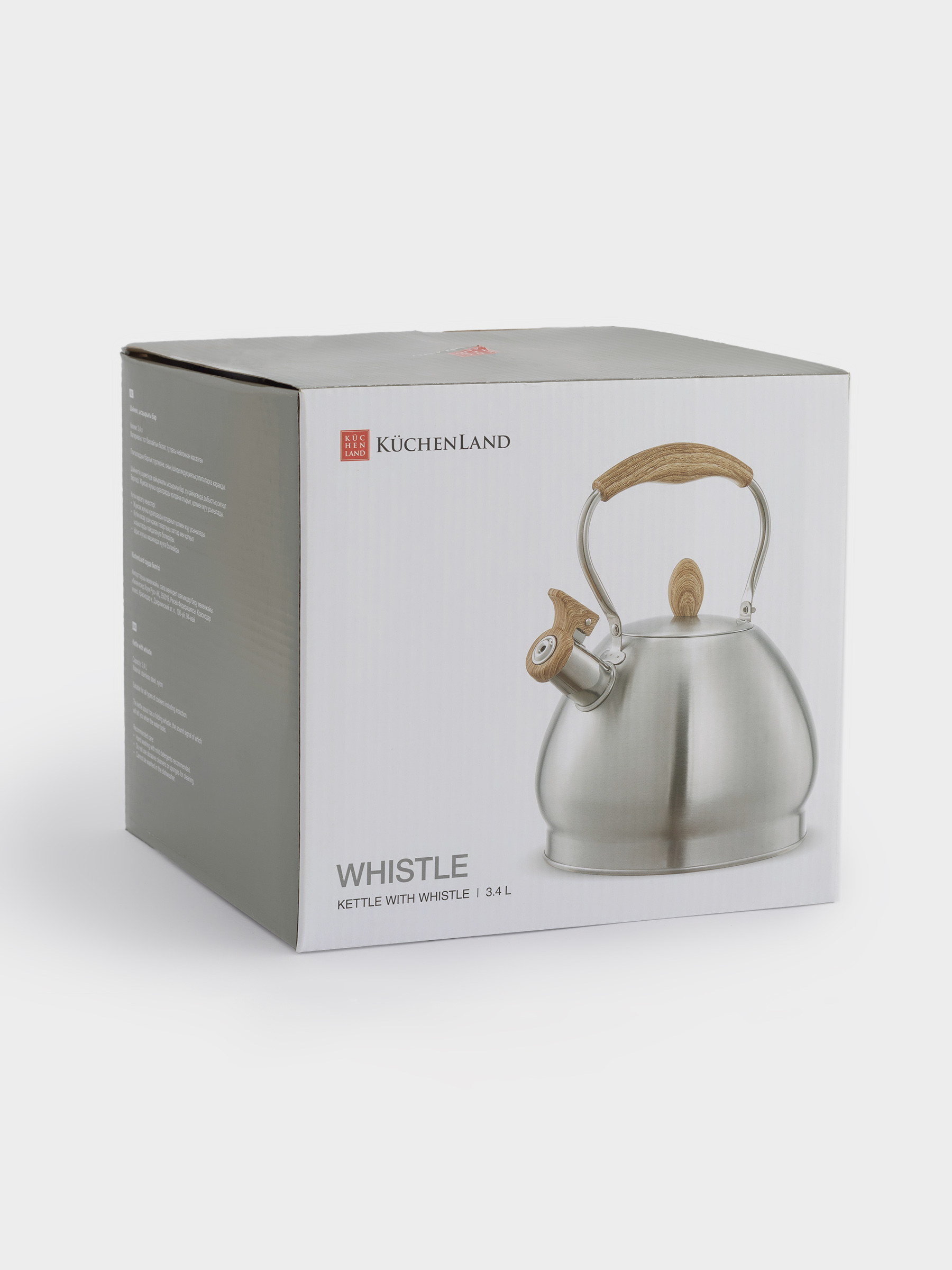 Kettle, 3,4 L, with whistle, steel / nylon, beige / matt, Whistle, image-6