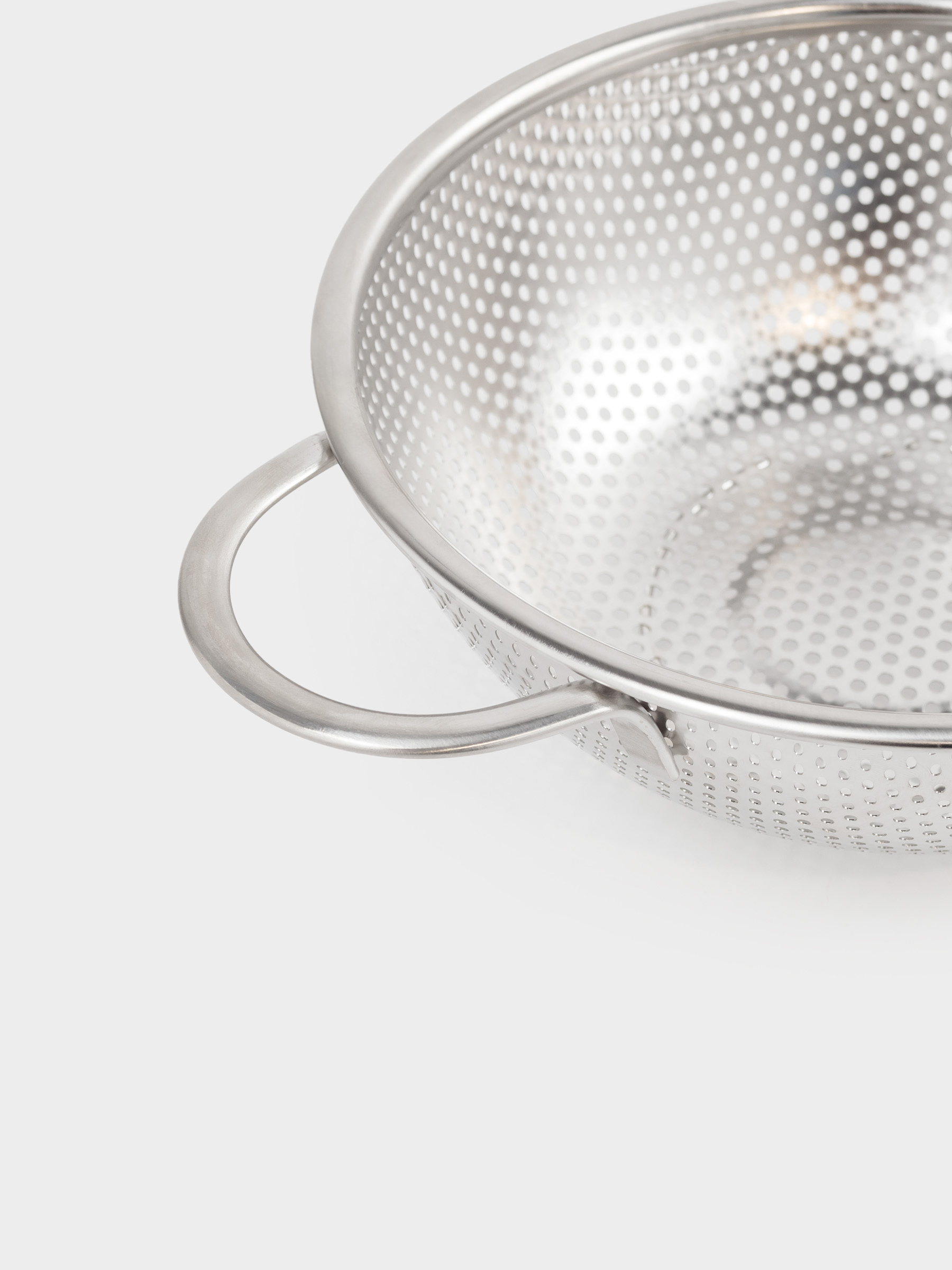 Colander, 25 cm, with two handles, steel / silicone, beige, Sieve, image-4