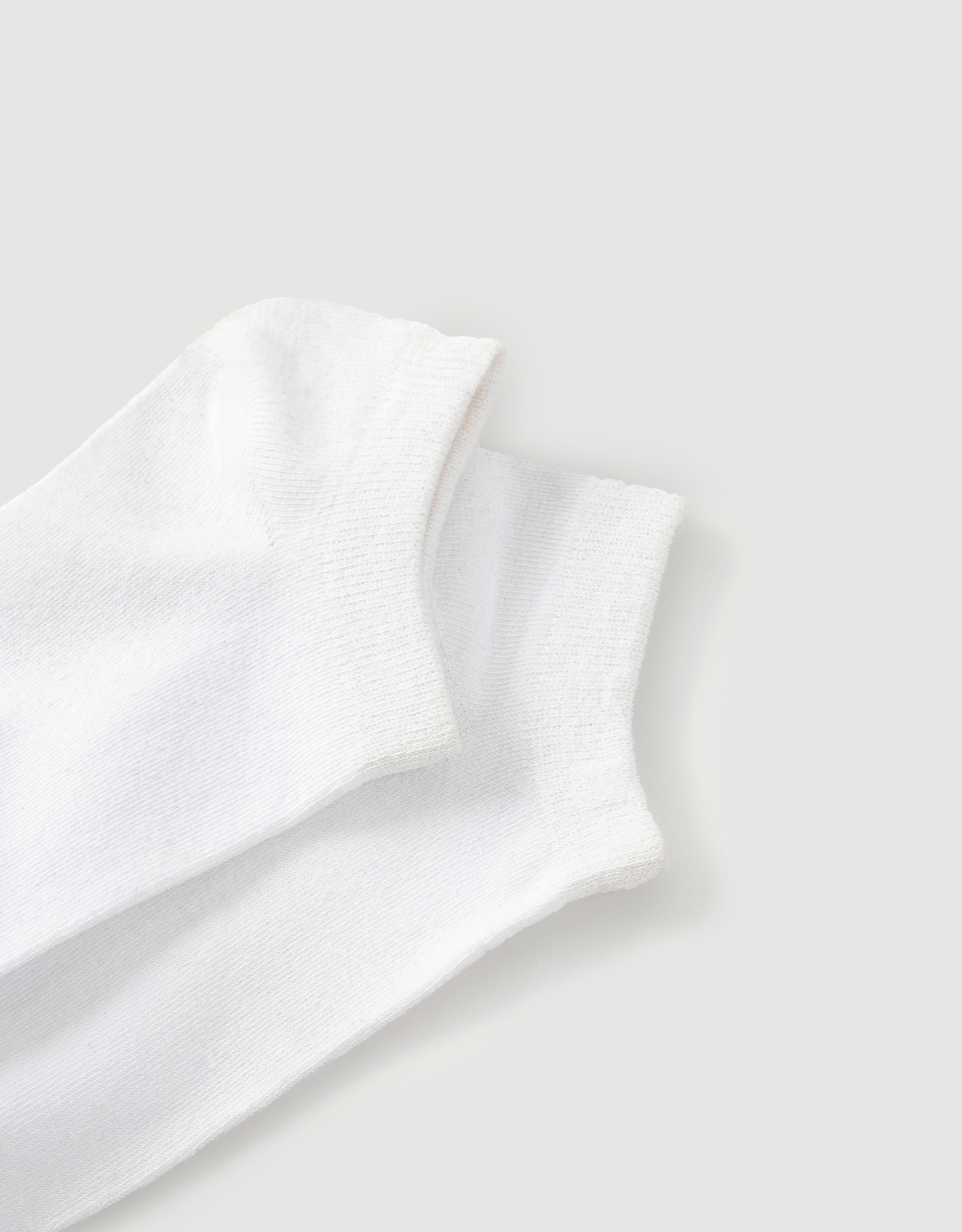 Women's socks, cotton / polyester, white, Basic