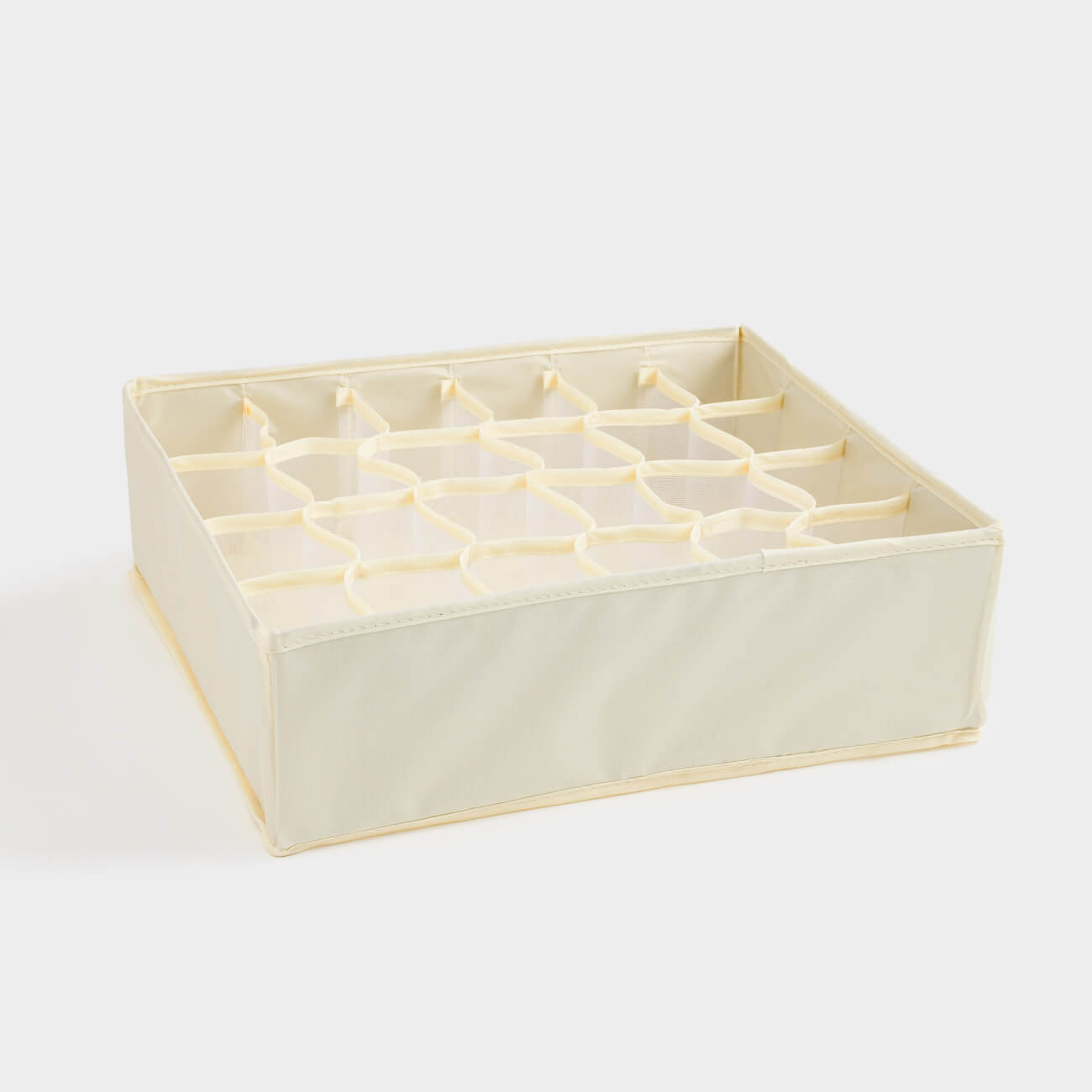 Organizer-divider for drawers, 35x35 cm, 24 otd, textile, beige, Pedant light