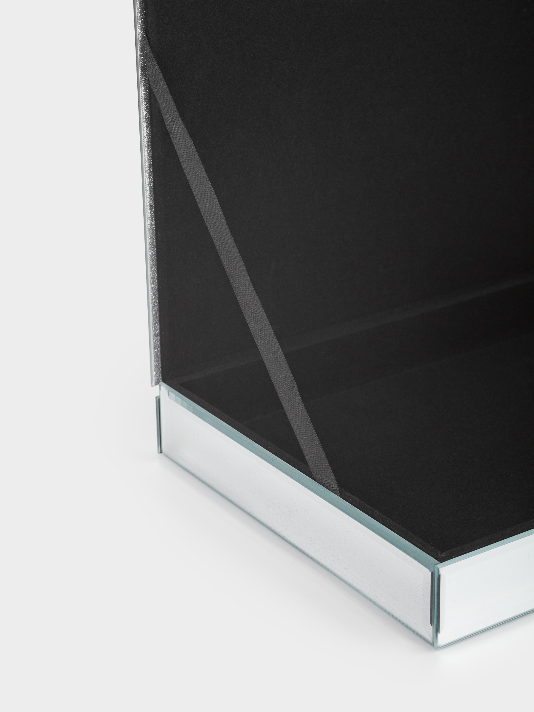 Jewelry box, 25x18 cm, glass, mirror, Actress, image-8