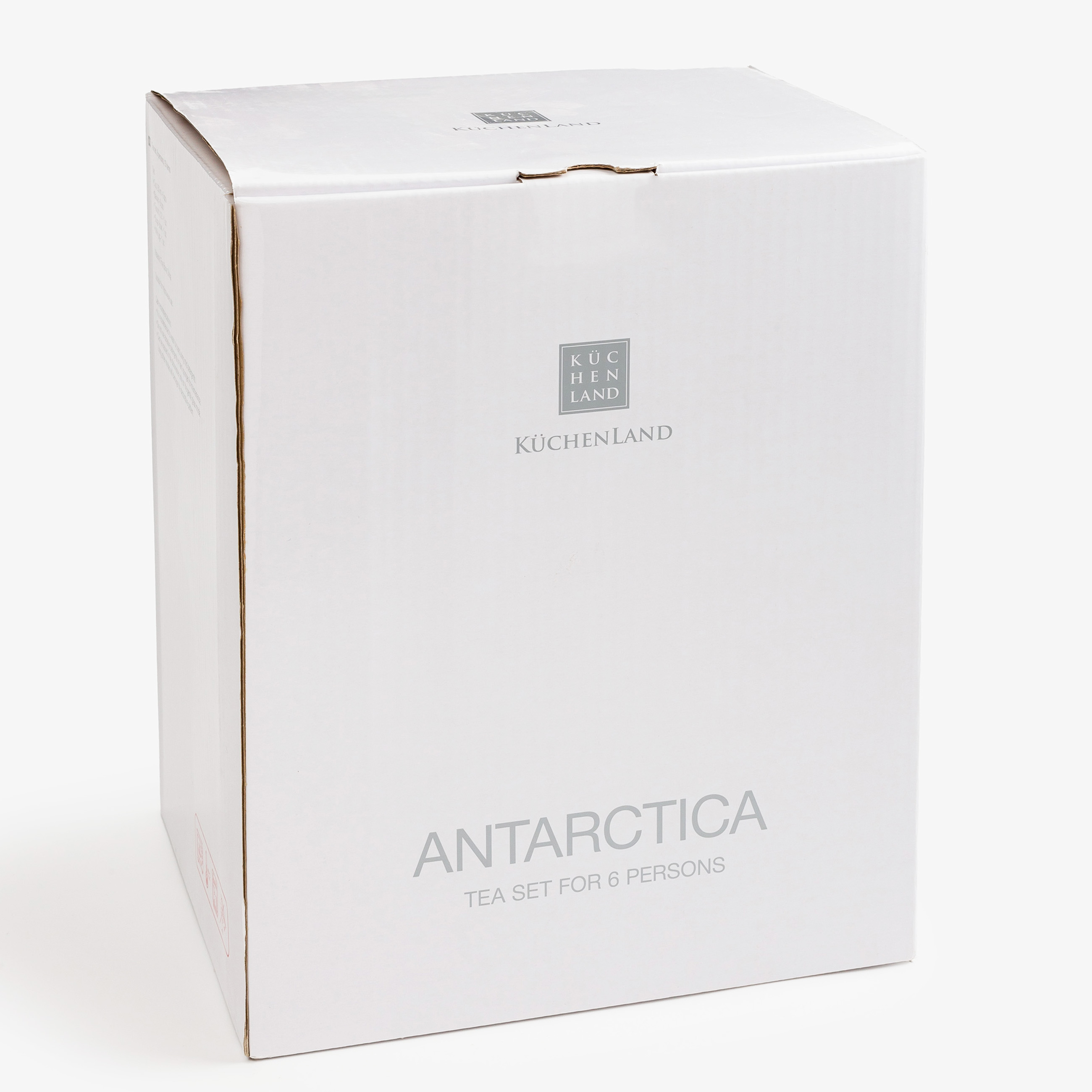 Tea set, 6 pers, 15 pr, porcelain F, Antarctica