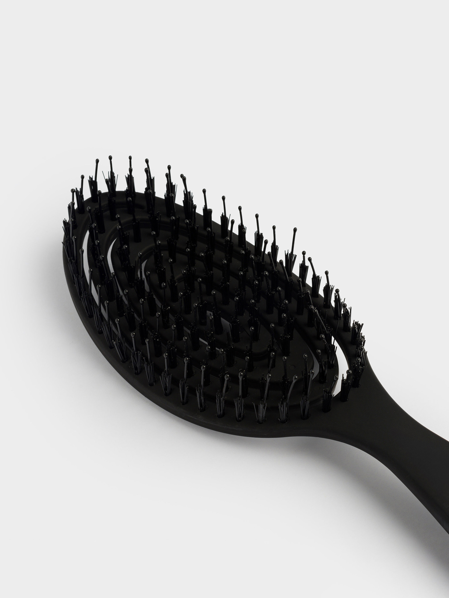 Hair massage comb, 22 cm, plastic, black, Zipo new, image-3