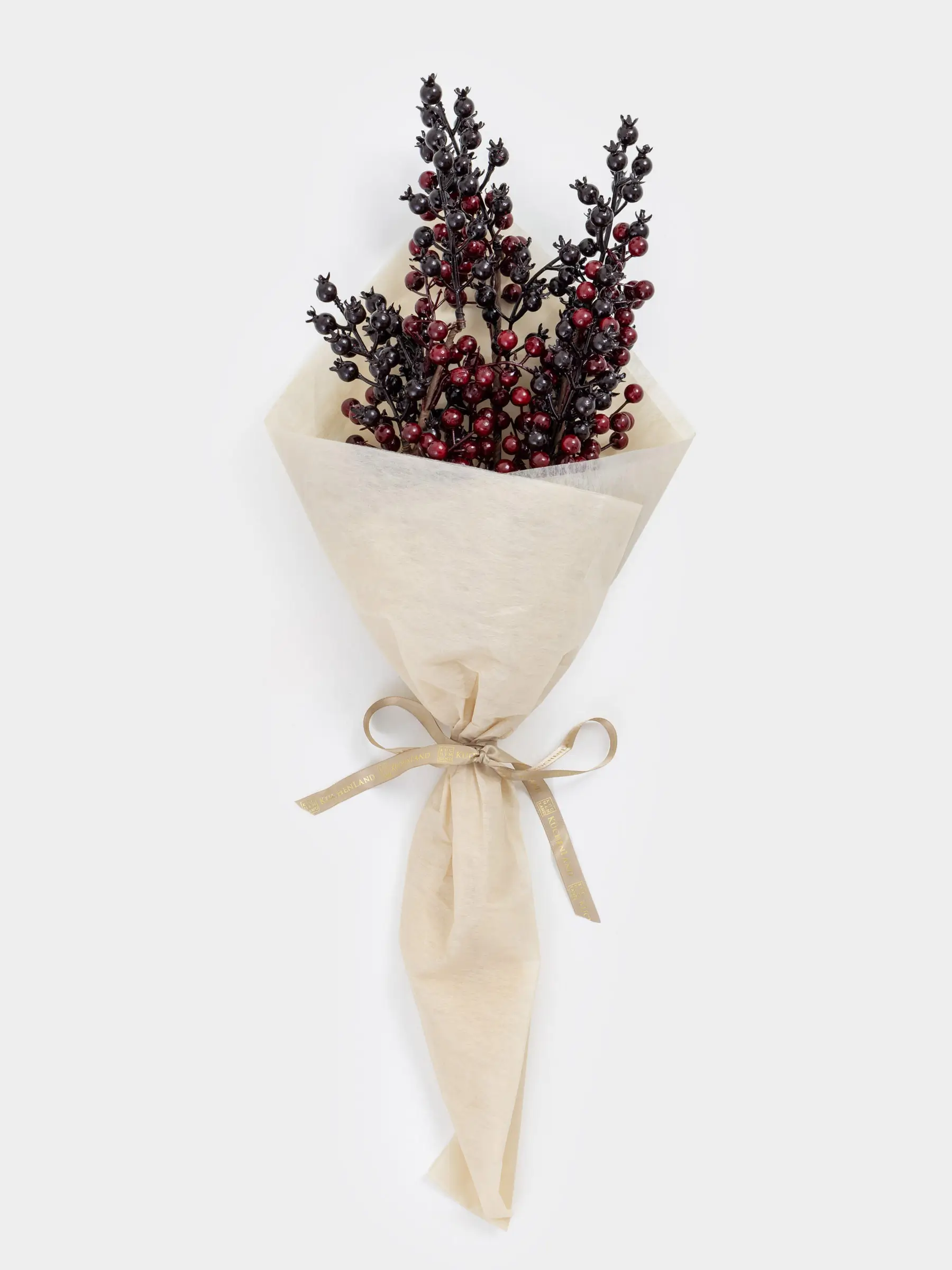 Decorative bouquet, 60 cm, foam/plastic, Burgundy berries, Bordo berry, image-0