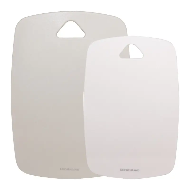Cutting board, 30/35 cm, 2 pcs, plastic, milk/gray-brown, Soft kitchen