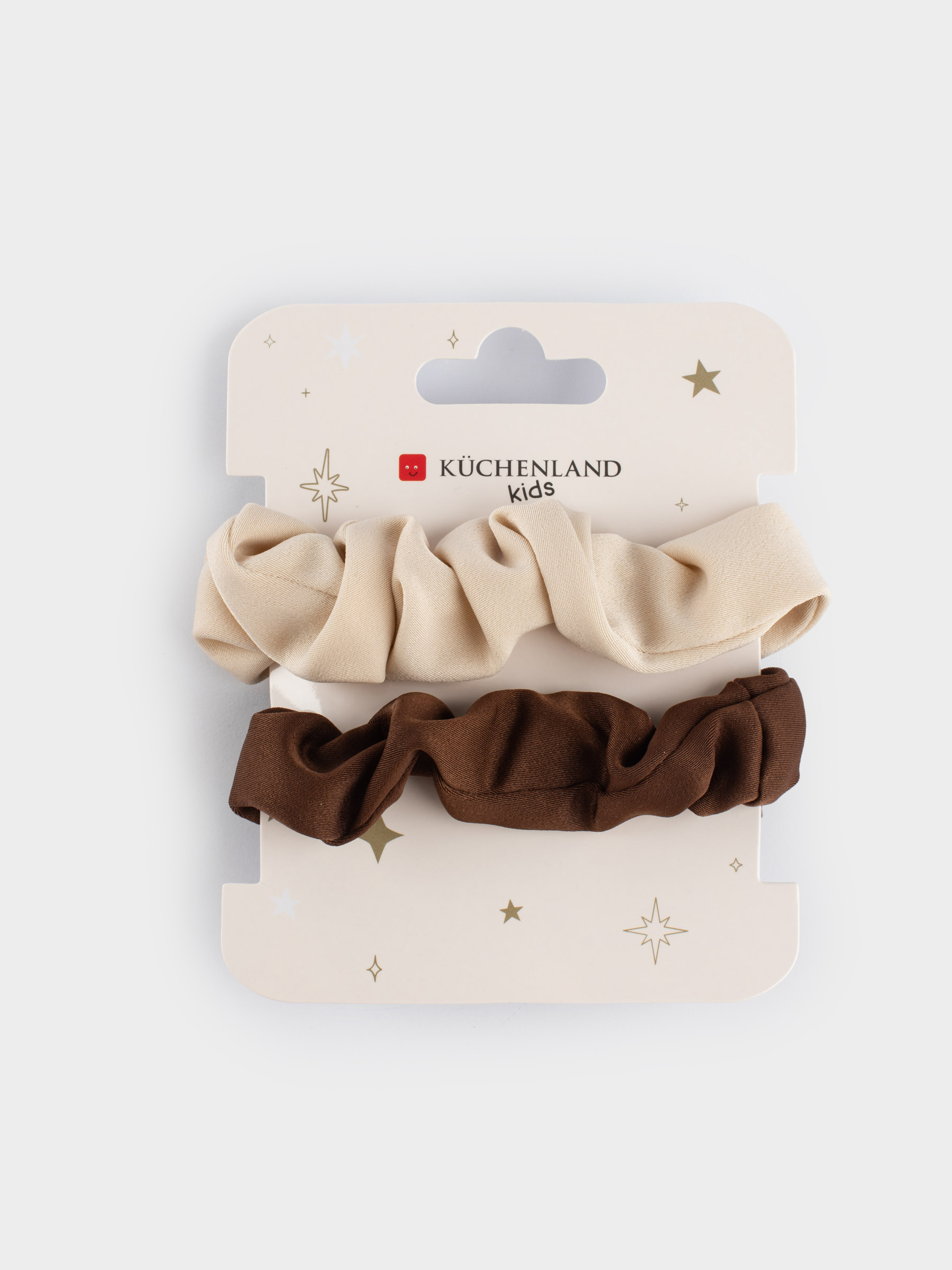 Elastic hair band, children's, 5 cm, 2 pcs, children's, satin, color, Silk, image-3
