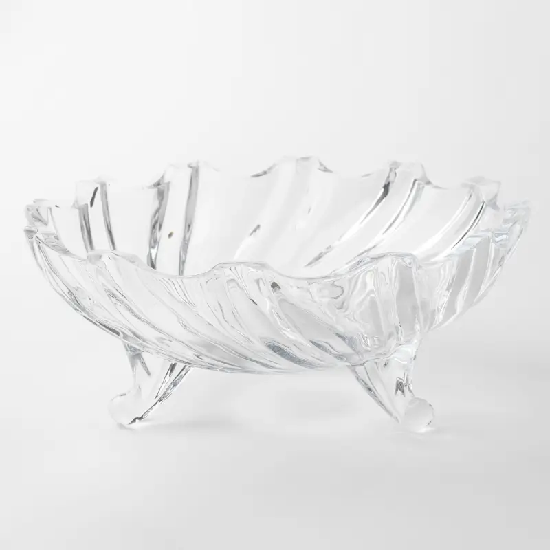 Salad bowl on legs, 23x9 cm, 830 ml, glass R, Torsido ,image-0