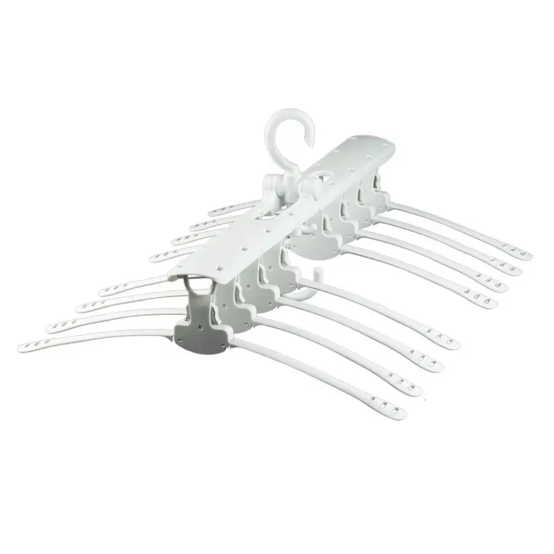 Clothes dryer, 8 hangers, folding, hanging, plastic, White, Compact