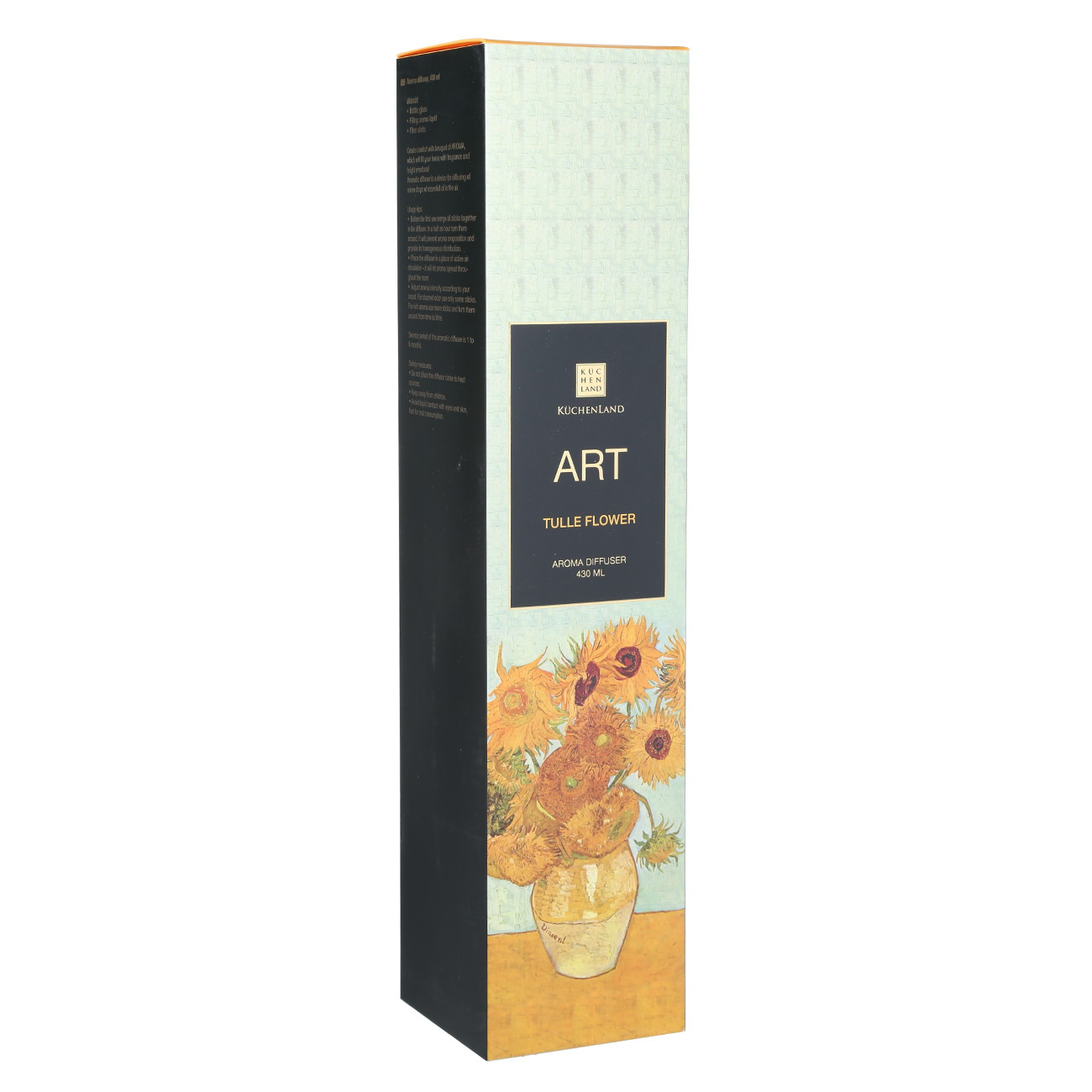 Aroma diffuser, 430 ml, Tula flower, Sunflowers, Van Gogh, Art sunflowers
