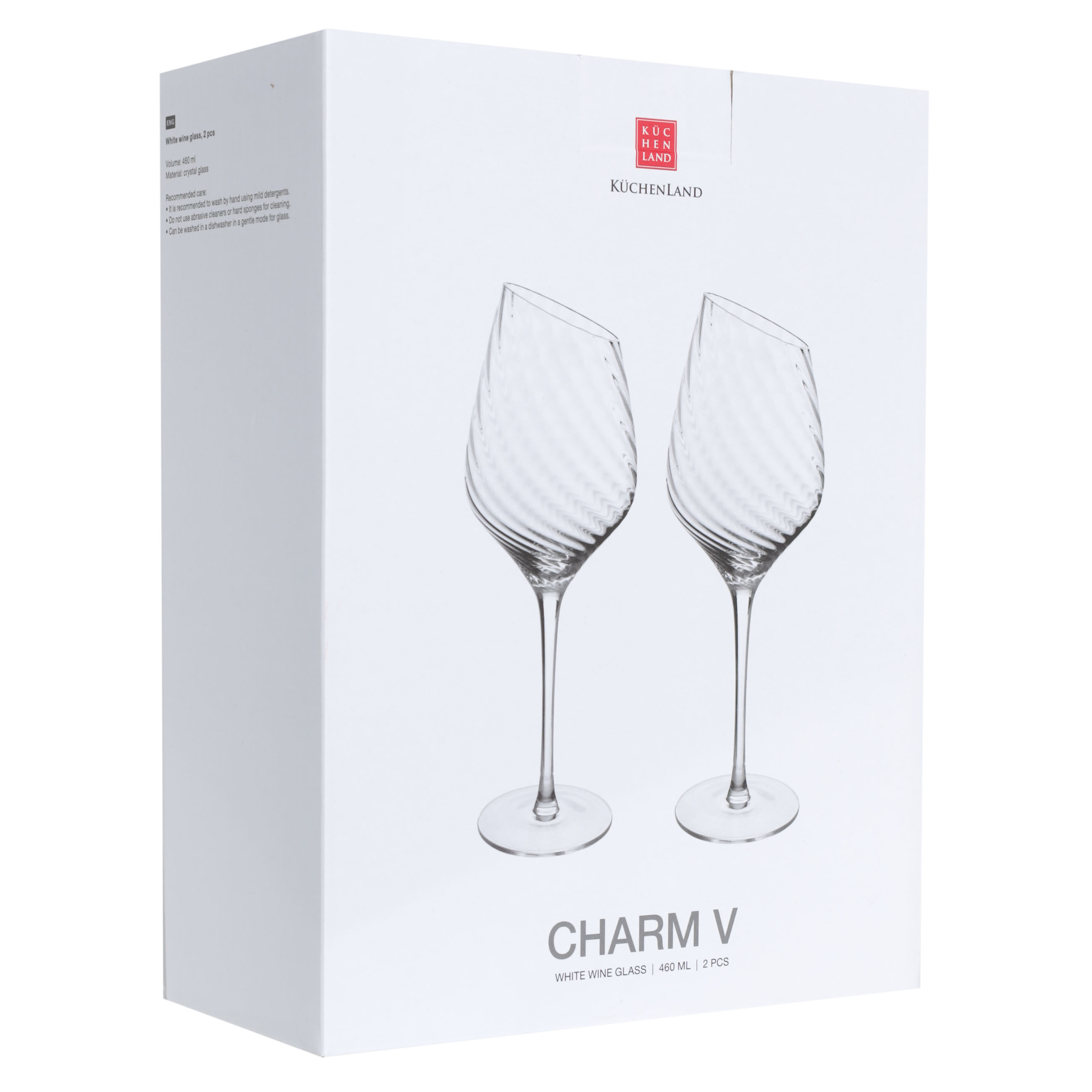 Drinking glass, 460 ml, 2 pcs, glass, Charm V, image-1