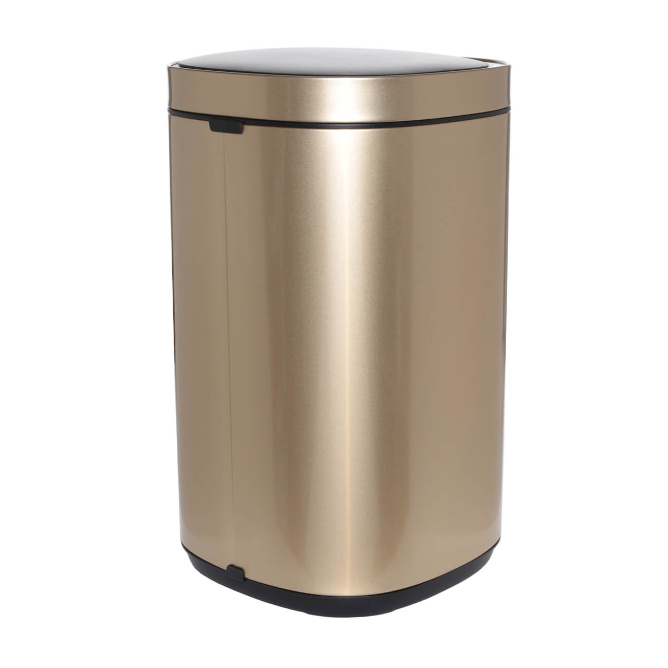 Trash can, 30 l, touch-sensitive, steel/plastic, gold, Sensor bin