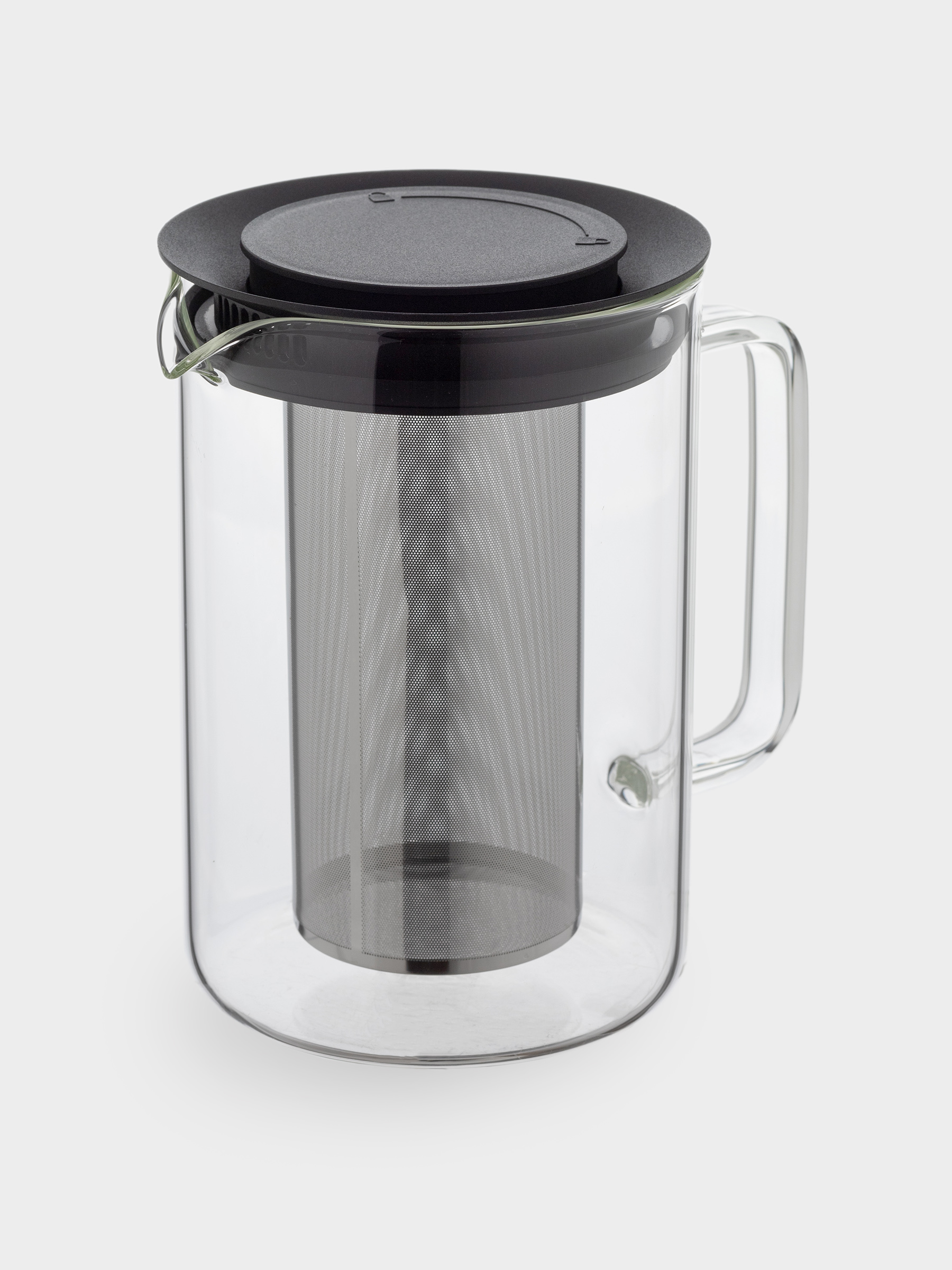 Teapot, 1.6 l, glass B / steel / plastic, Comfort, image-2