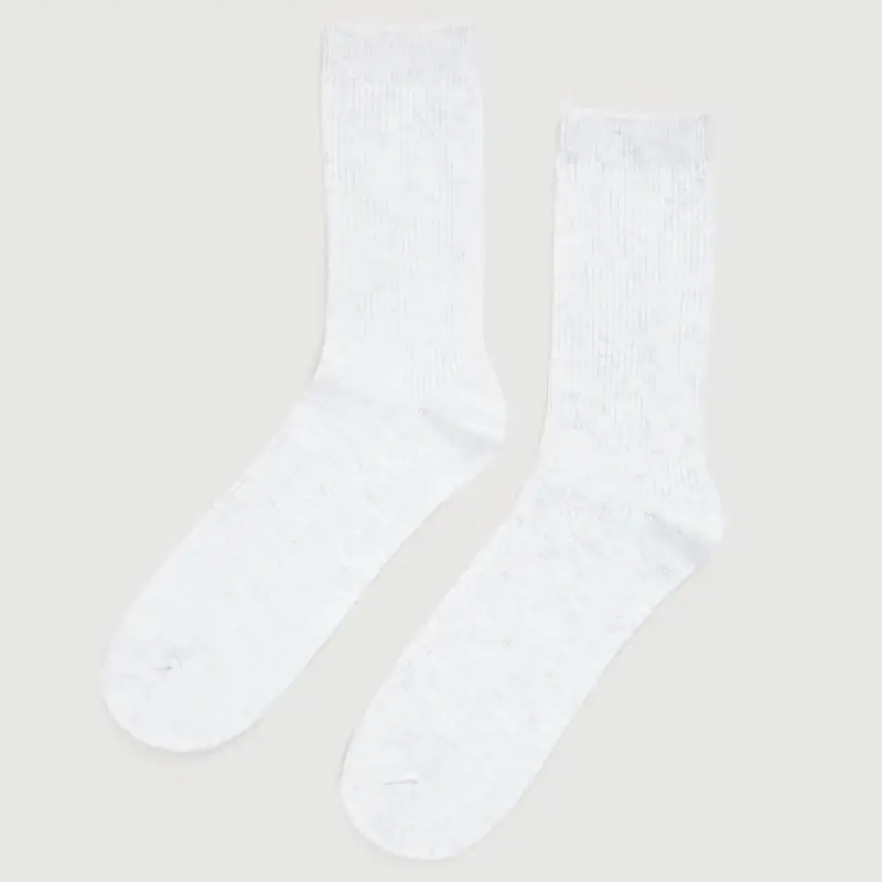 Women's socks, cotton / polyester, white, Rubchik
