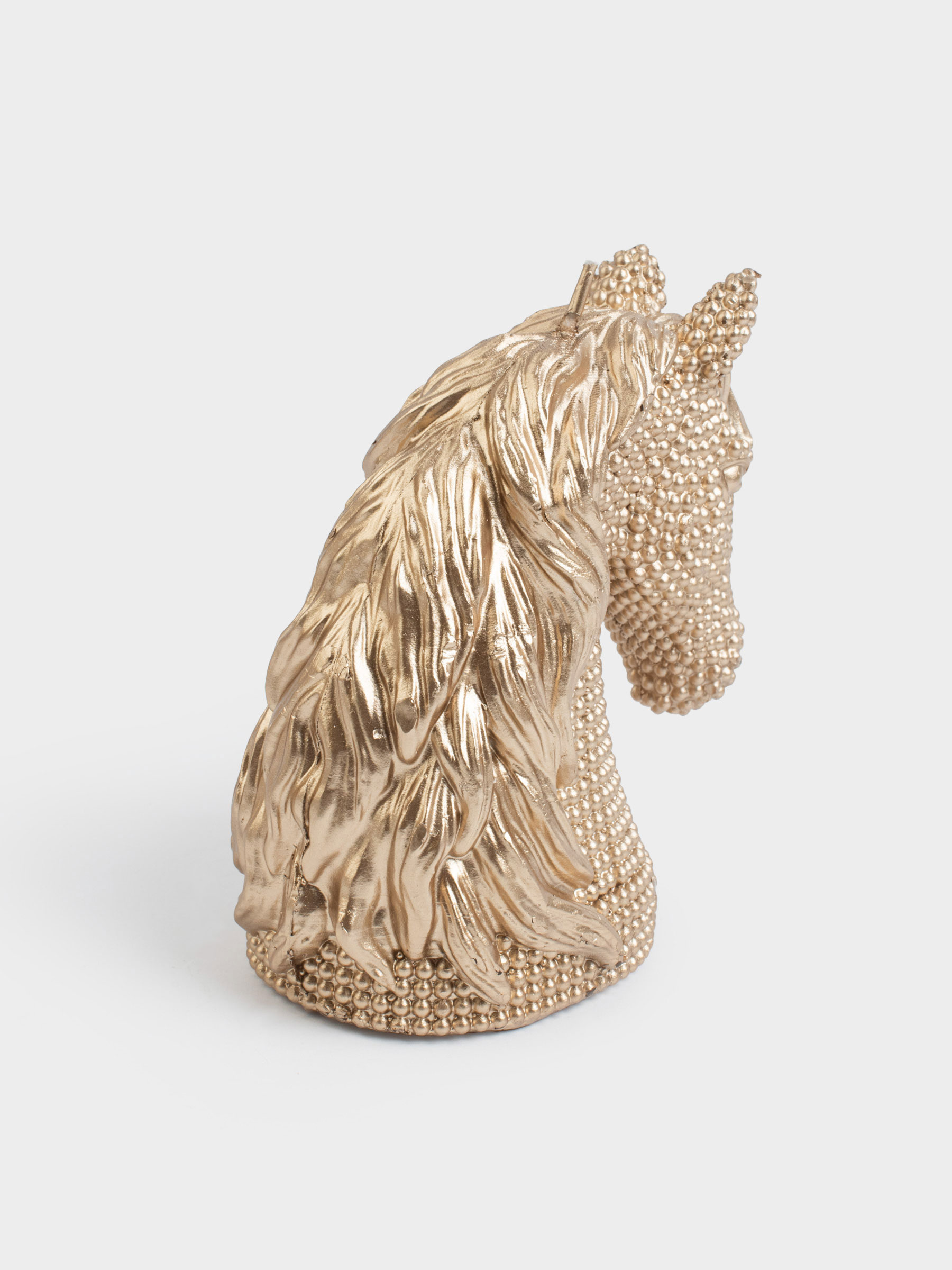 Candle, 11x12 cm, golden, Horse, Horse gold, image-2