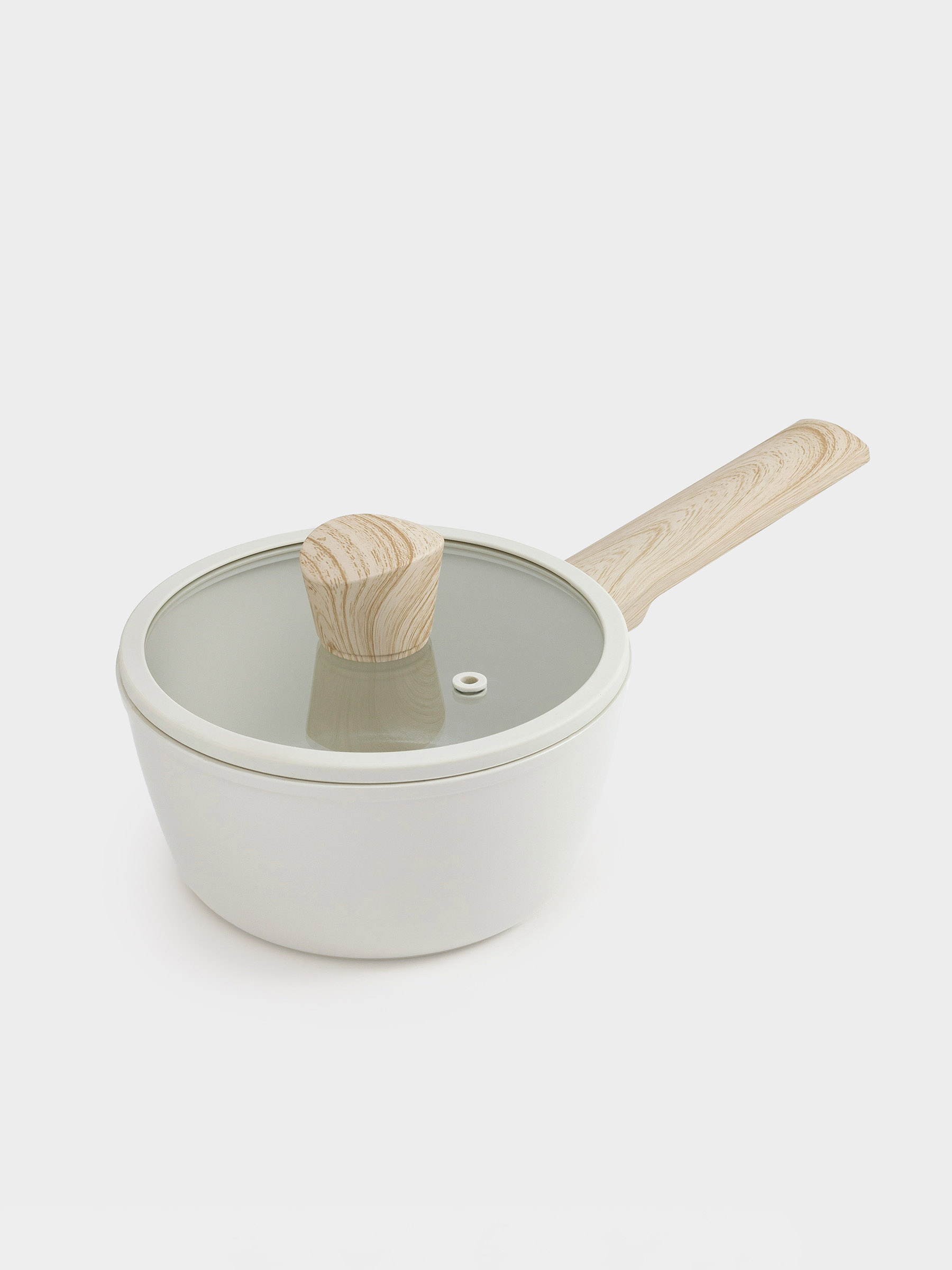 Saucepan, 16 cm, 1.3 l, with lid, coated, aluminum, milky, Sentimentality, image-1