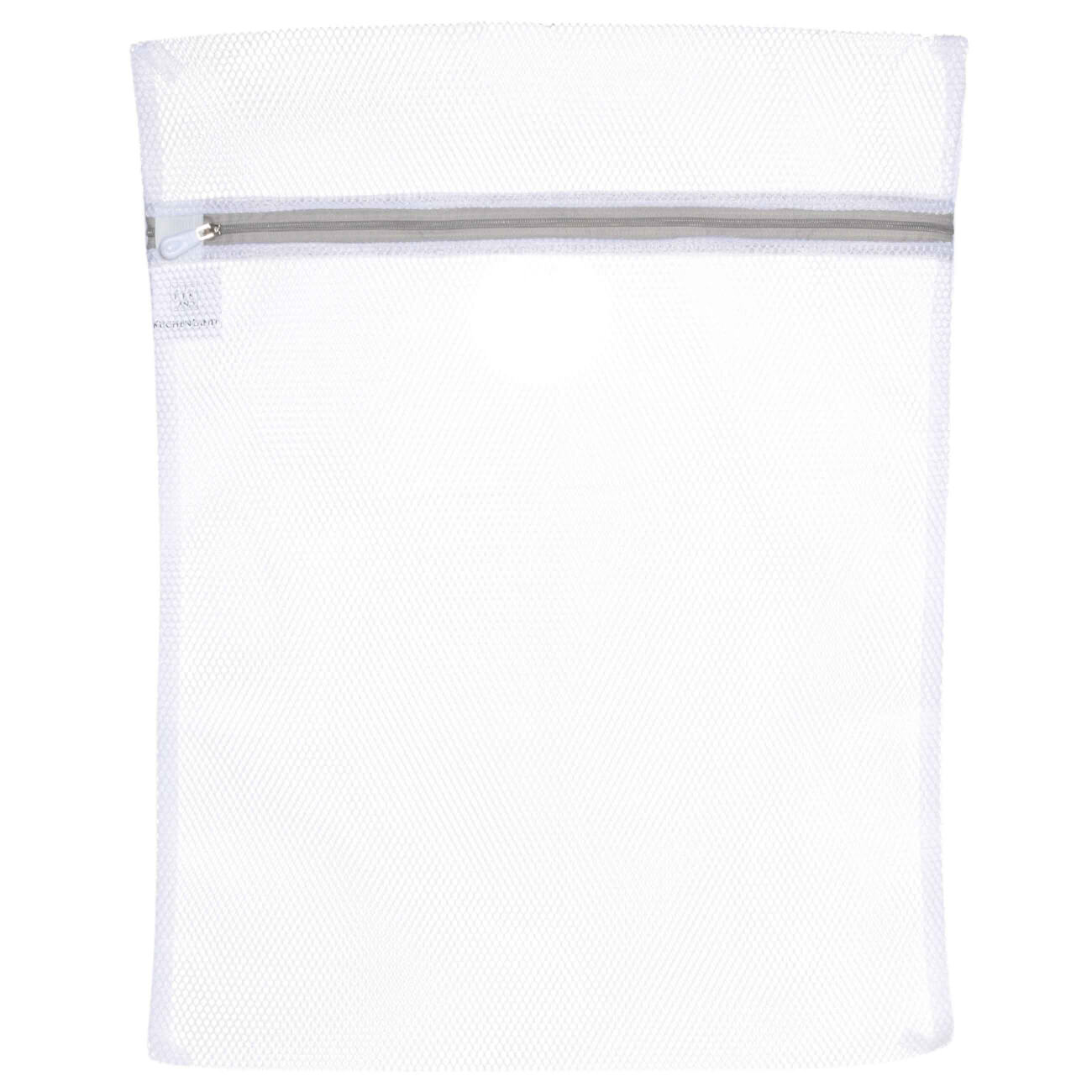 Laundry bag, 40x50 cm, polyester, white-gray, Safety