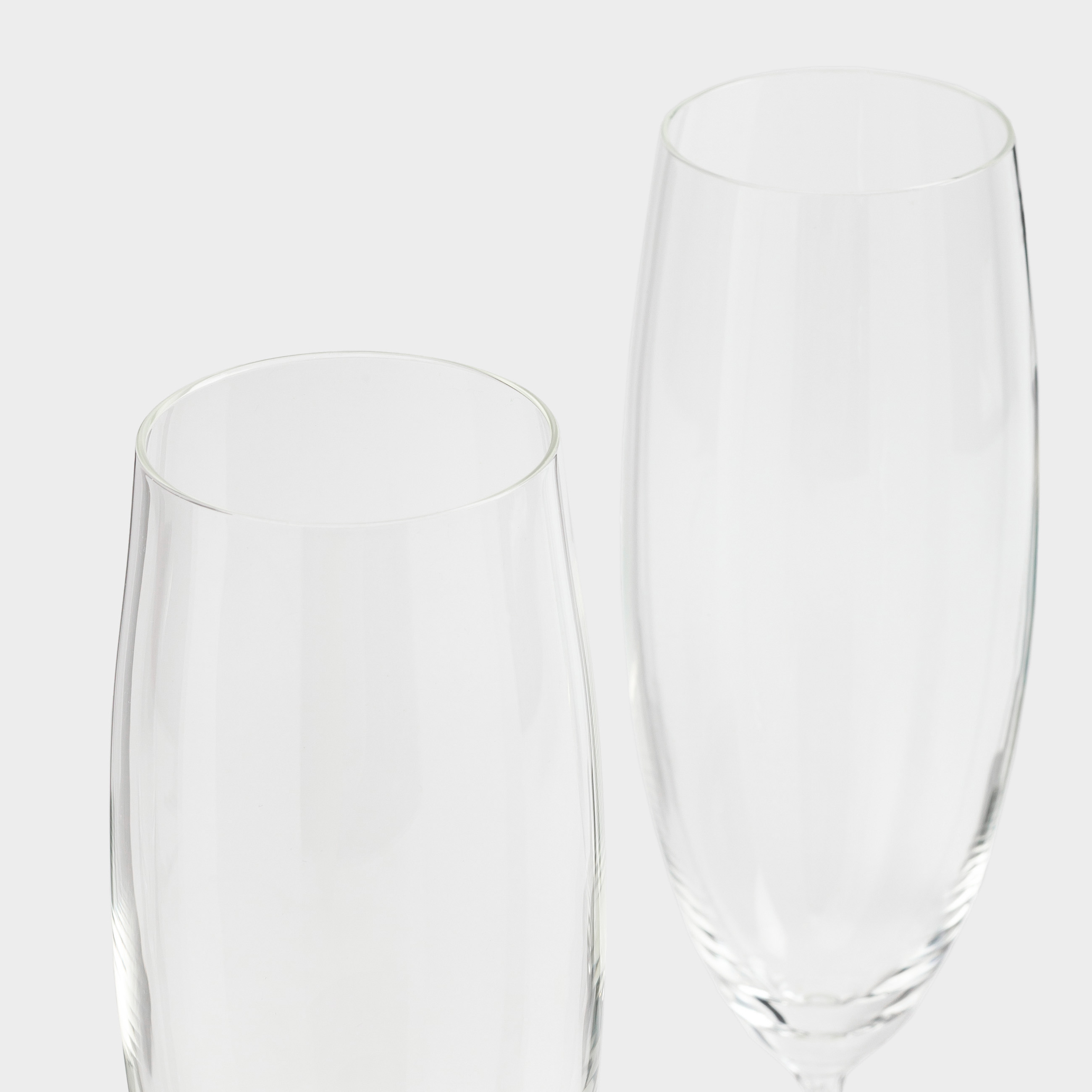 Champagne glass, 180 ml, 2 pcs, glass / rhinestones, Crystal