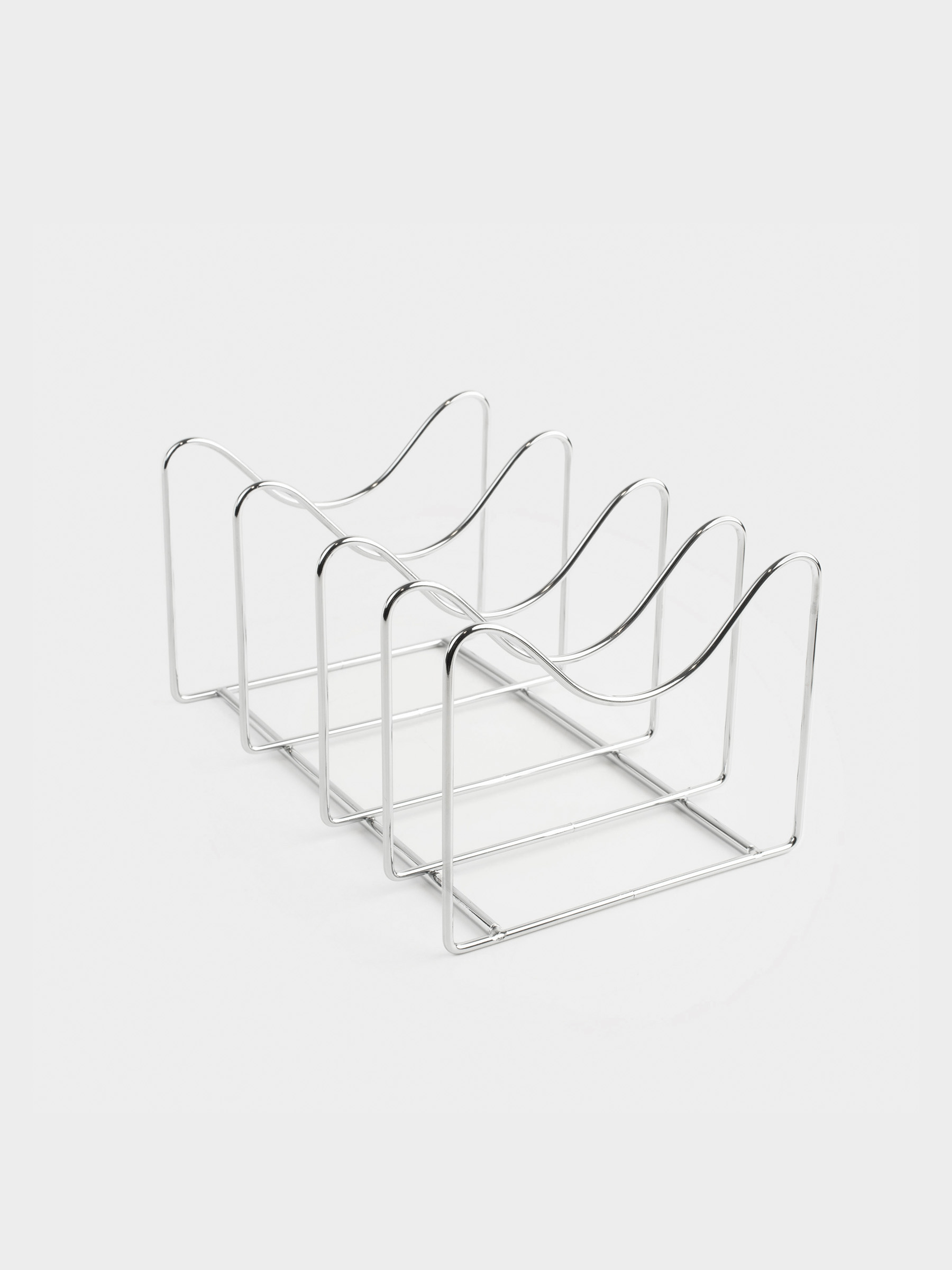 Stand-organizer for pans and lids, 16x25 cm, 4 otd, metal, Method, image-0
