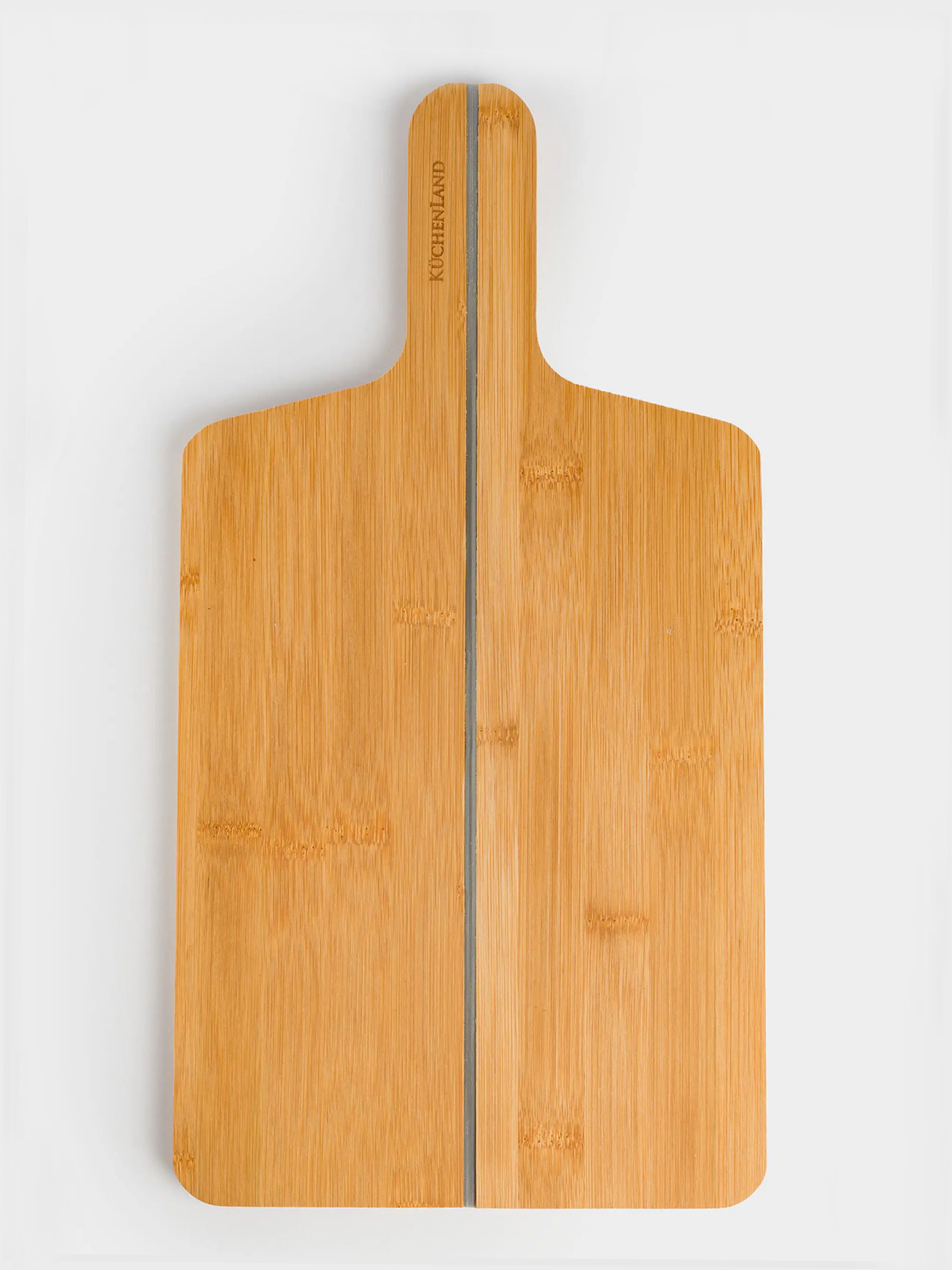 Cutting board, 40x21 cm, folding, with handle, bamboo / silicone, rectangular, Bamboo, image-0