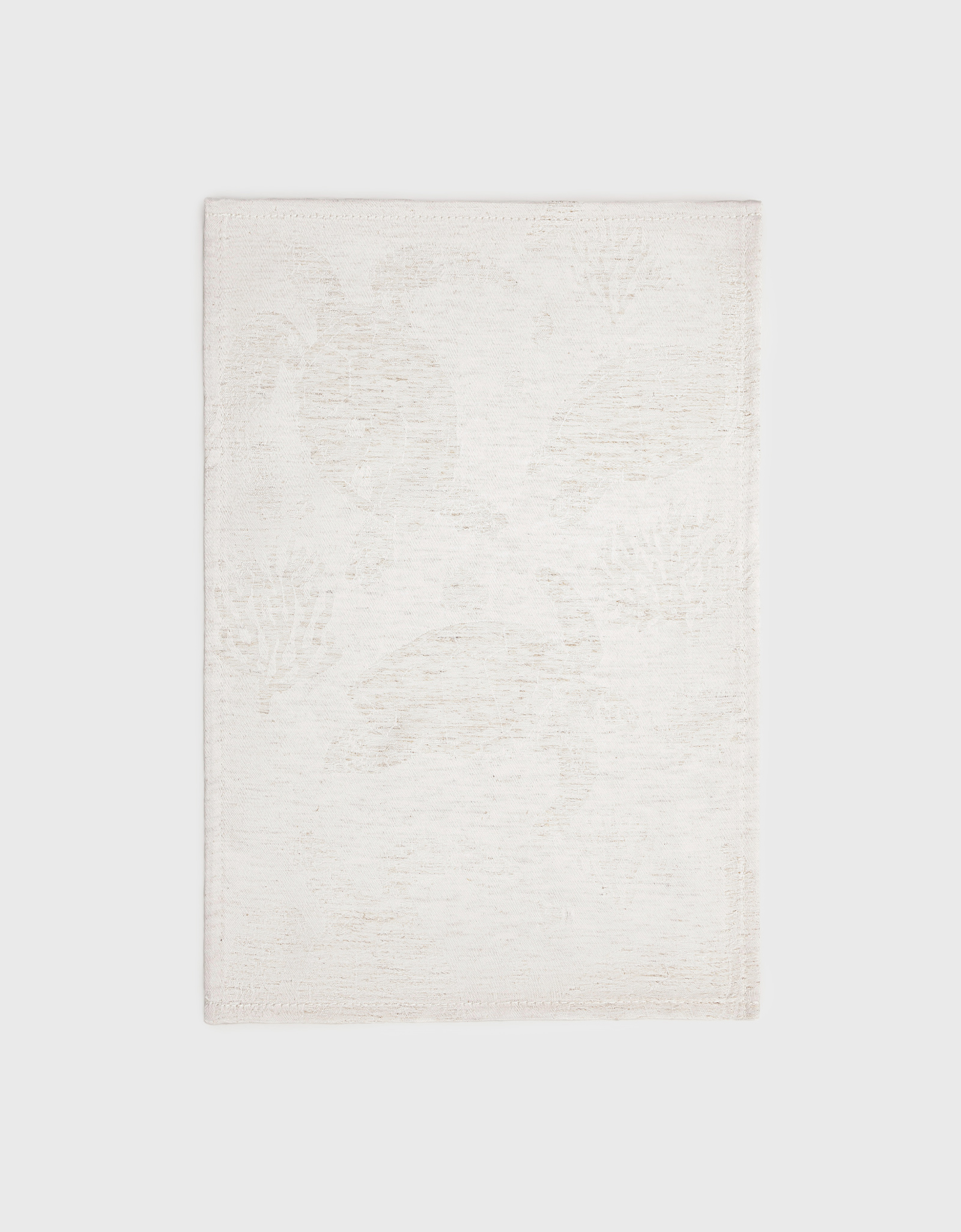 Placemat, 30x45 cm, jacquard, polyester / linen, beige, Turtles, Marine turtles, image-0