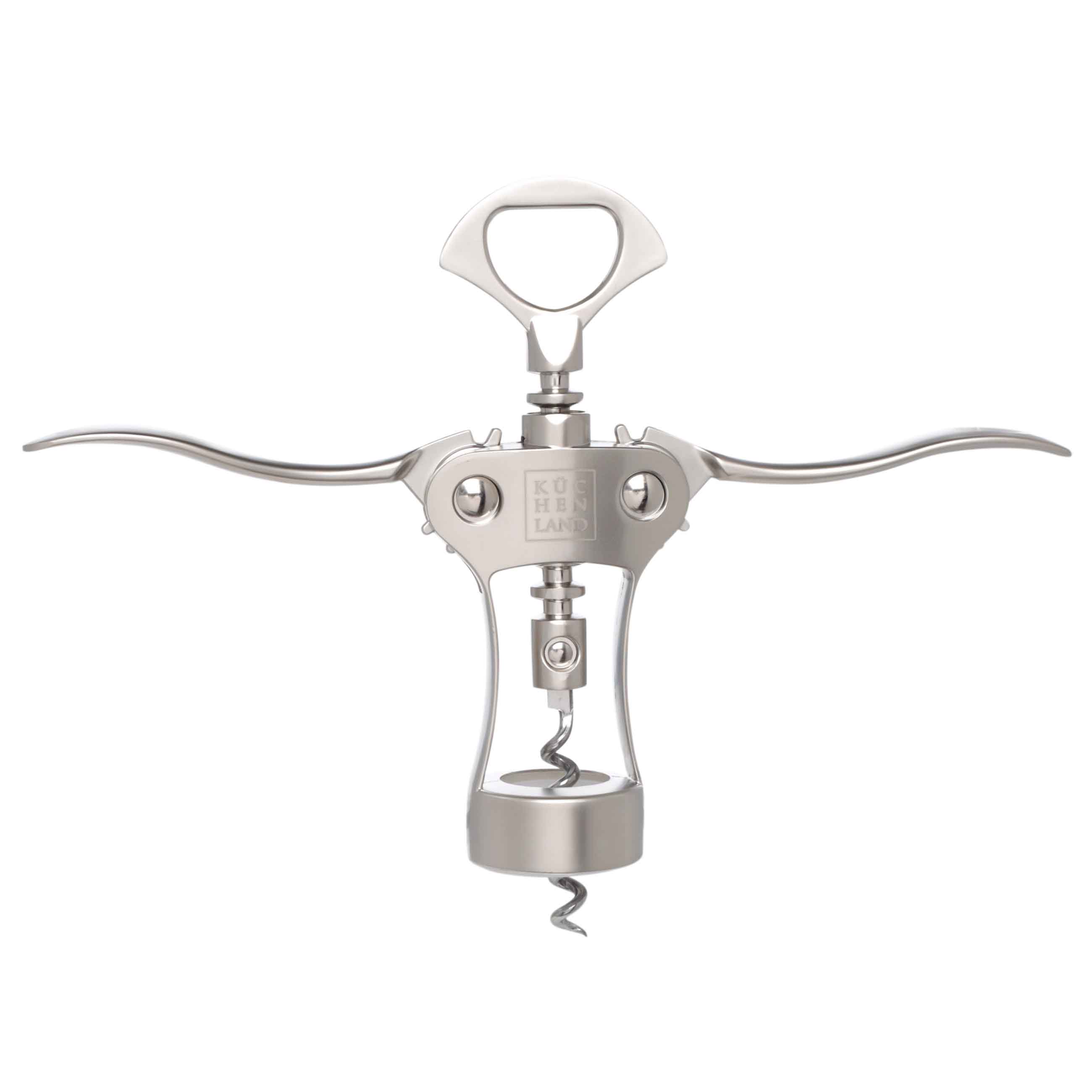 Lever corkscrew, 18 cm, metal, Easily, image-2