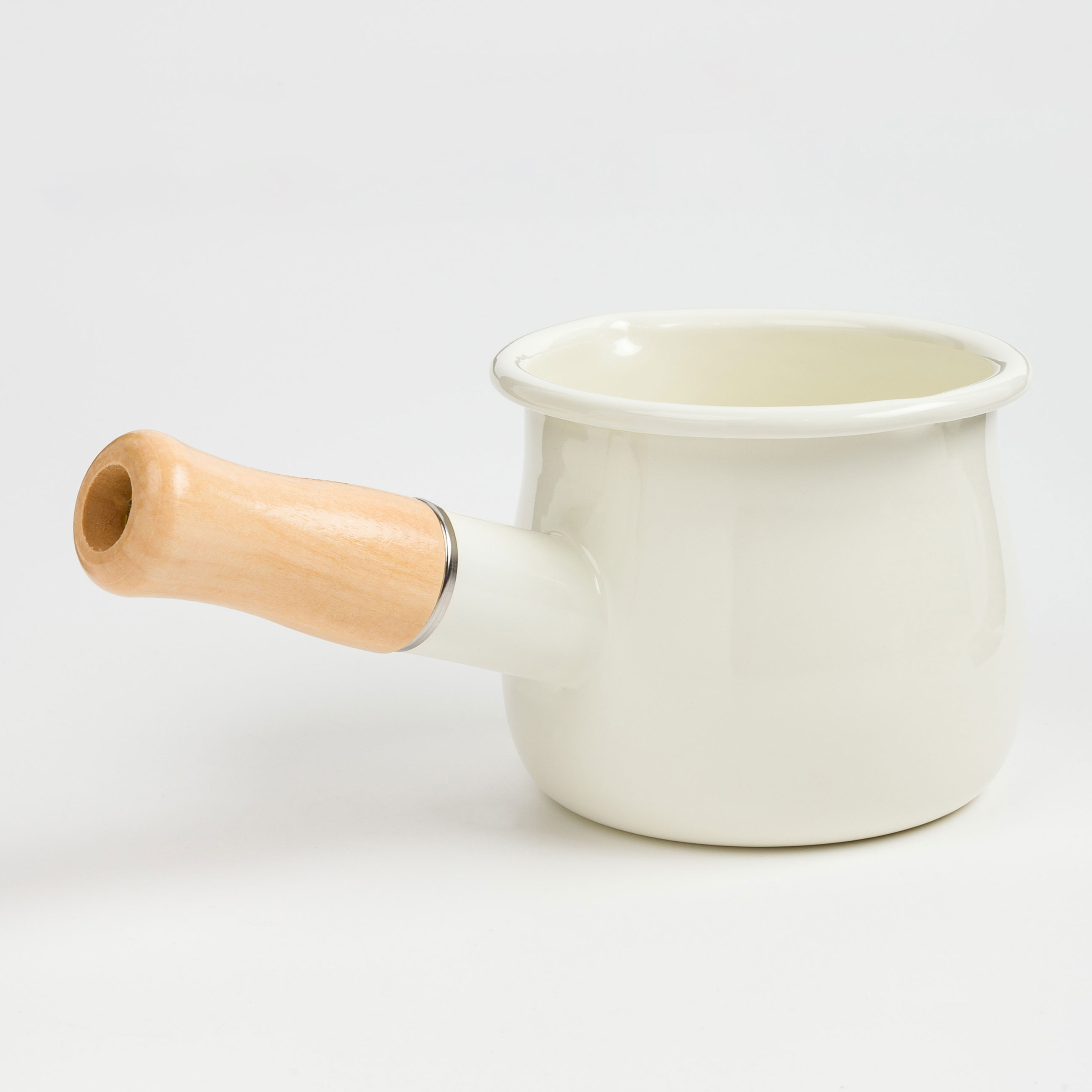 Turka, 550 ml, enameled metal/wood, milk, Nostalgia, image-6