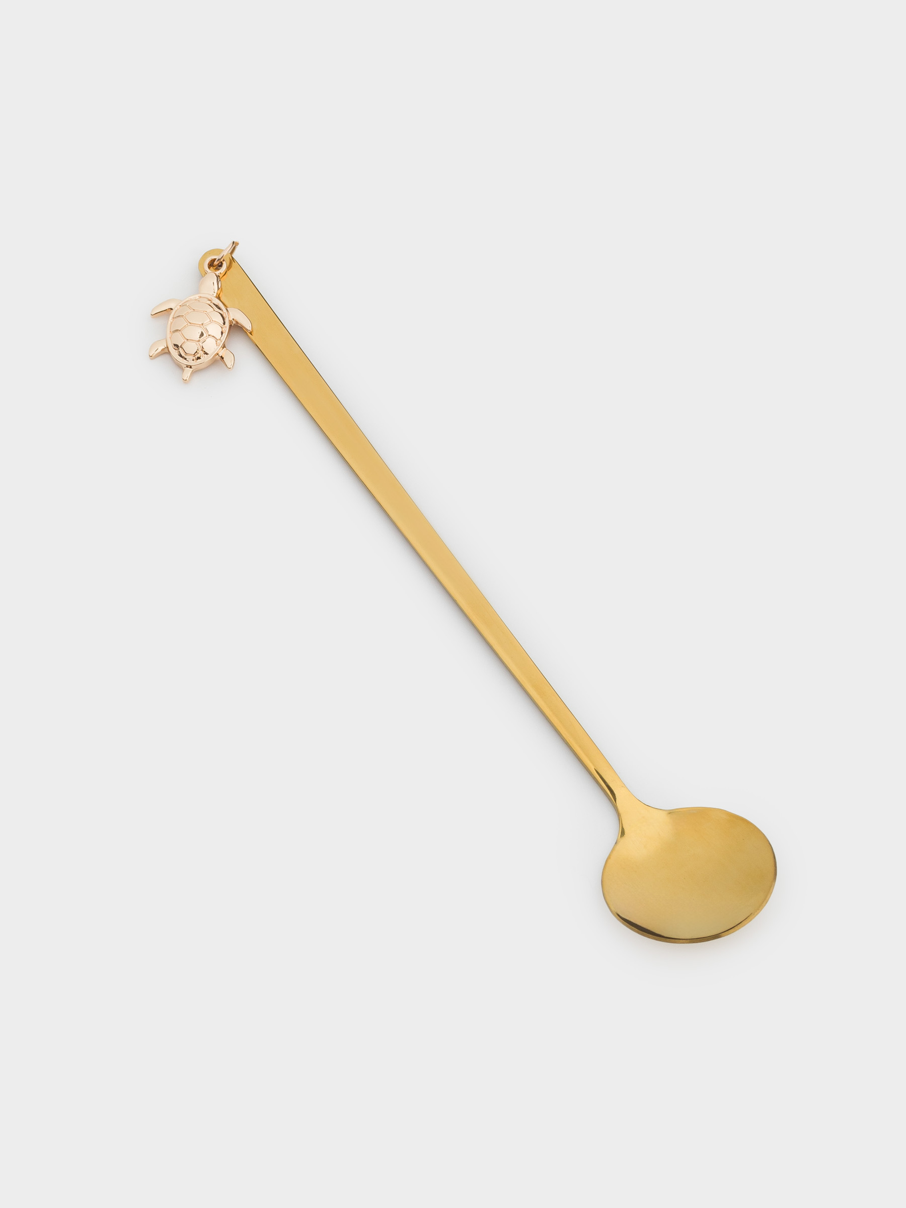 Dessert spoon, 19 cm, steel, golden, Turtle, Grand turtle, image-1