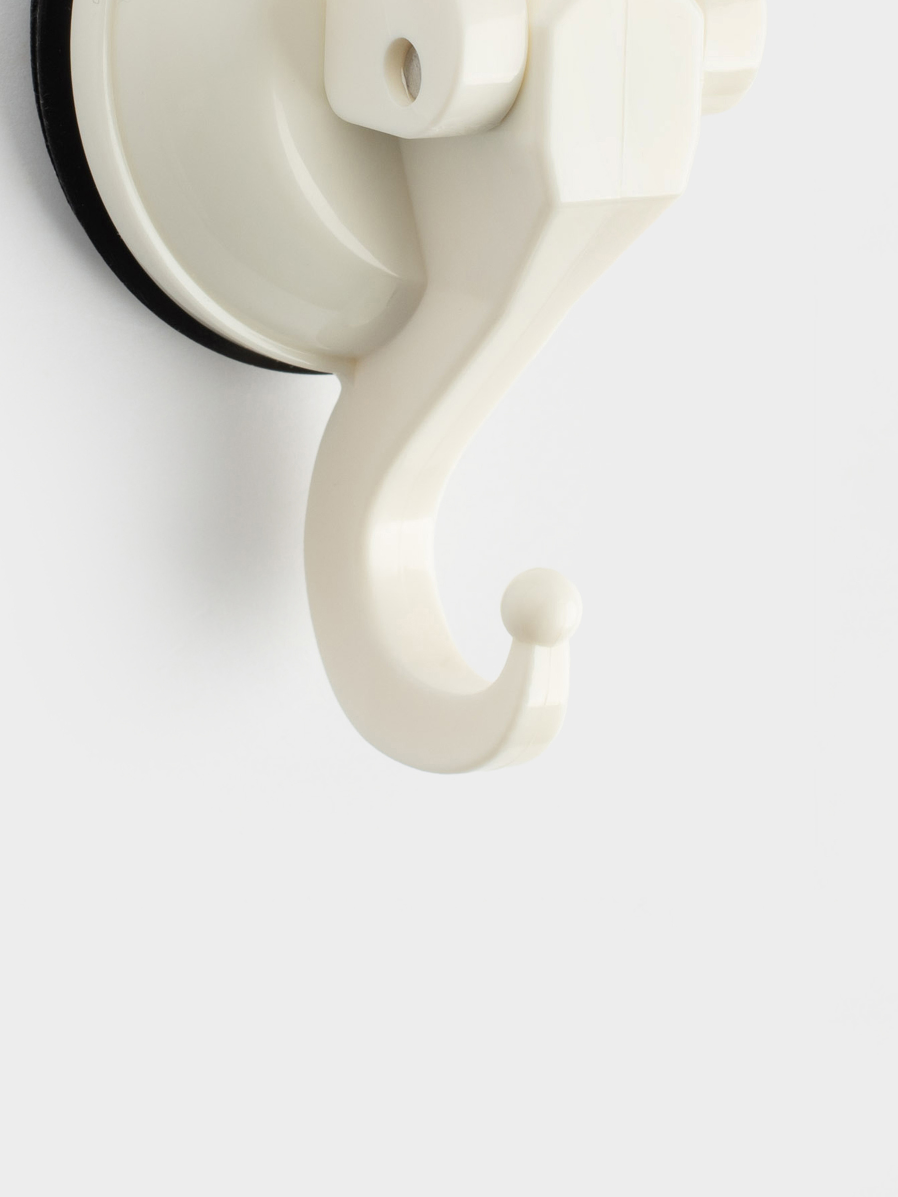 Suction hook, 7.1 cm, Plastic, white, Feca, image-5