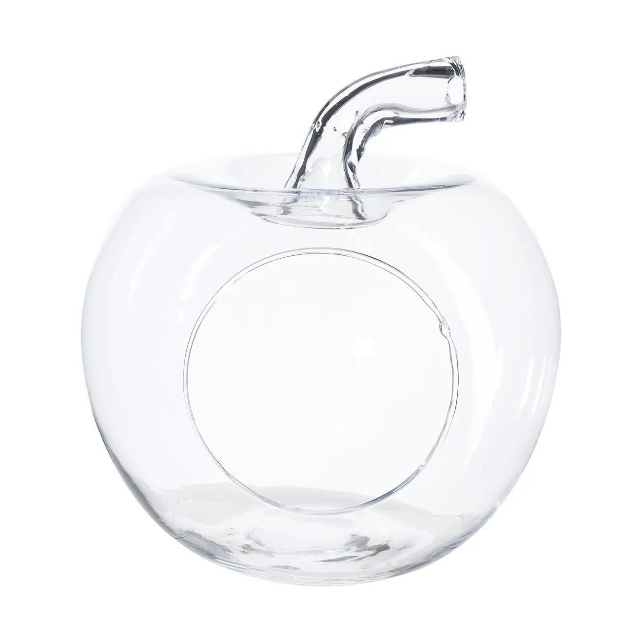 Candy bowl, 21x19 cm, glass, Apple, Clear, image-0