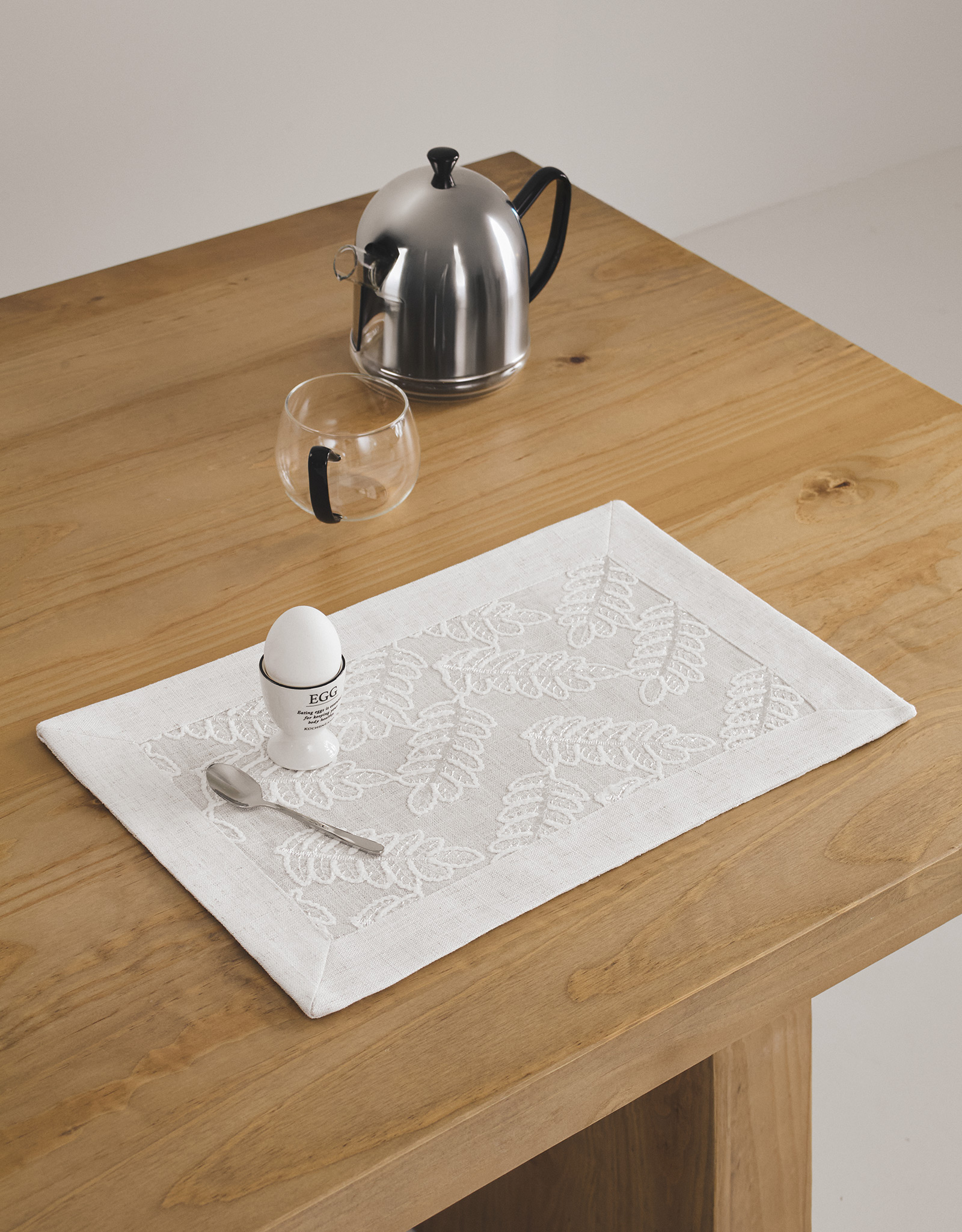 Placemat, 30x45 cm, polyester, rectangular, milky, Leaves, Fall foliage, image-2