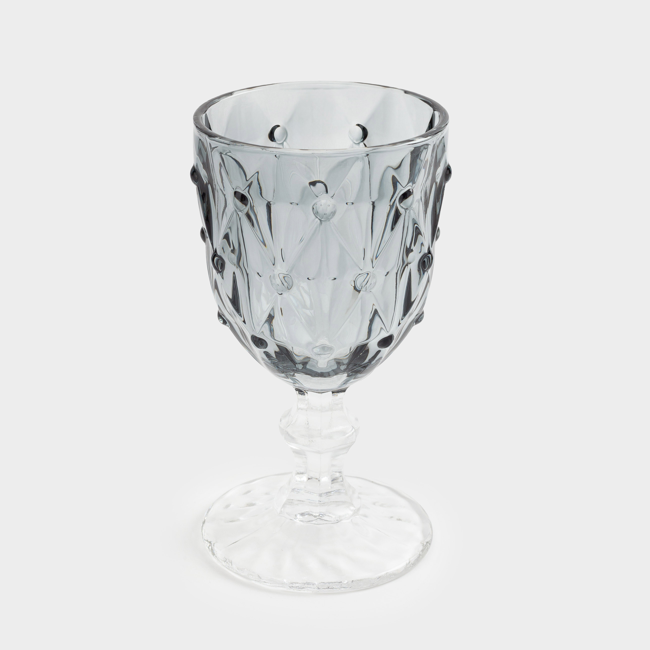 Wine glass, 250 ml, glass R, grey, Rhomb color, image-1