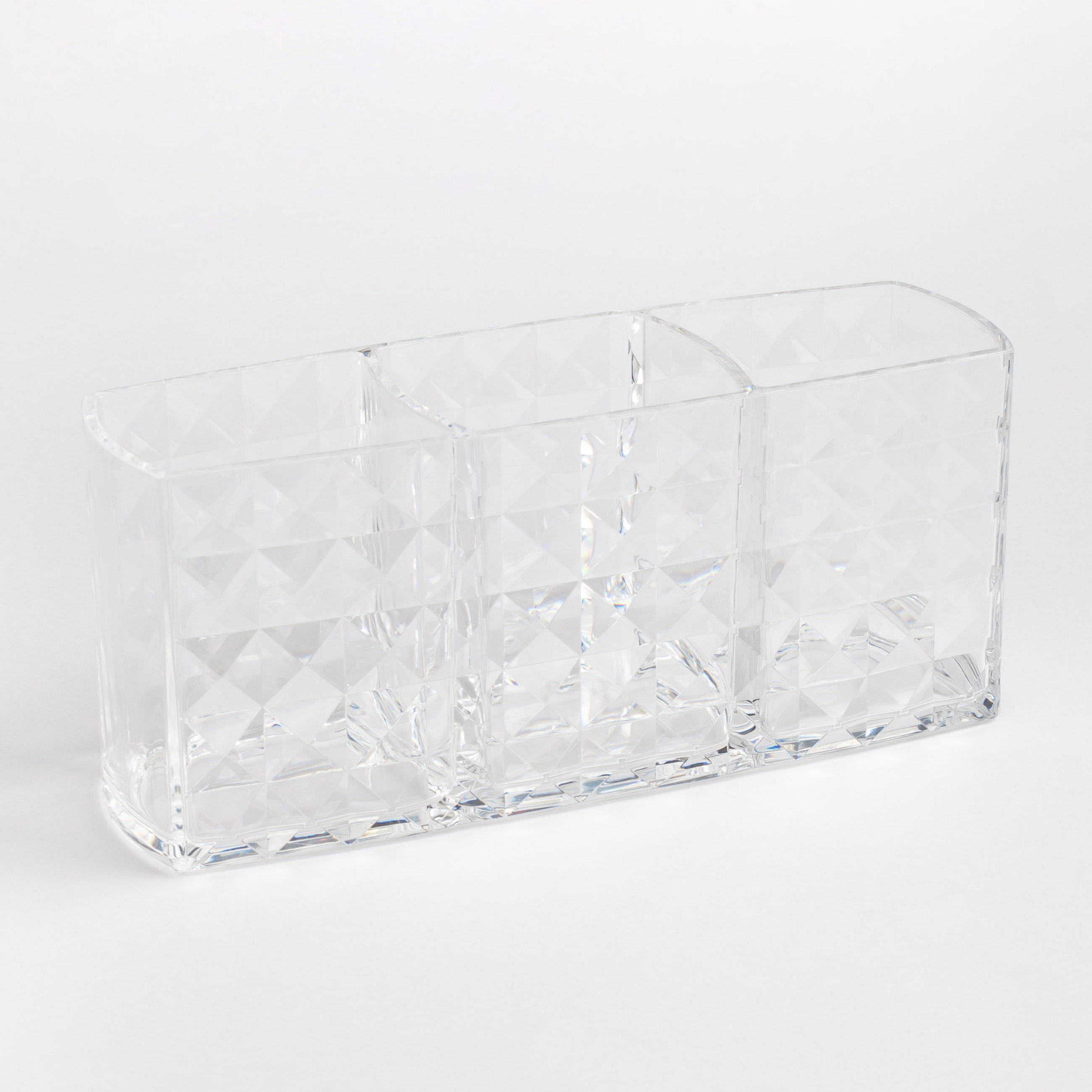 Cosmetics organizer, 19x8 cm, 3 compartments, plastic, Kandy, image-0