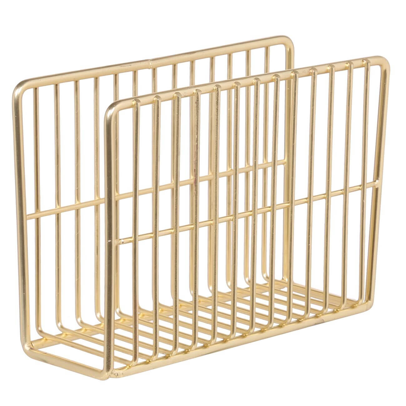 Napkin holder, 13 cm, metal, golden, Twist gold