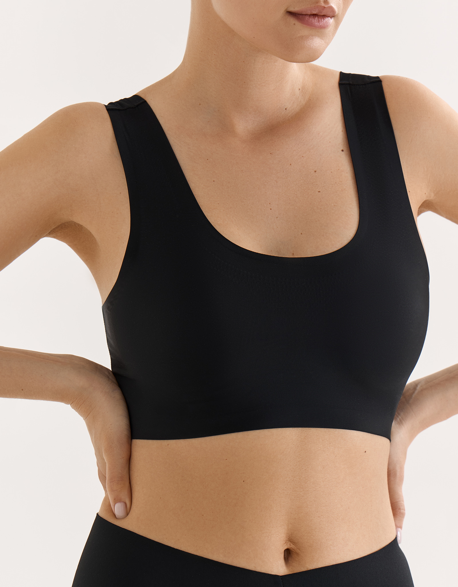 Bra-top, size L, nylon/spandex, black, Kimberly, image-2