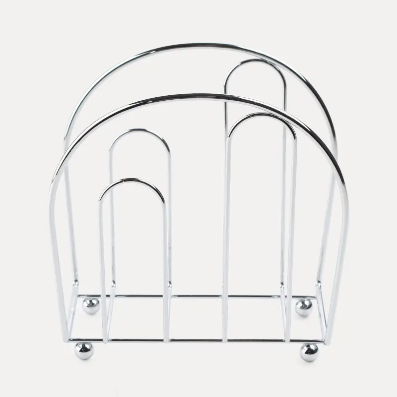 Napkin holder, 20 cm, metal, silver, Method ,image-0