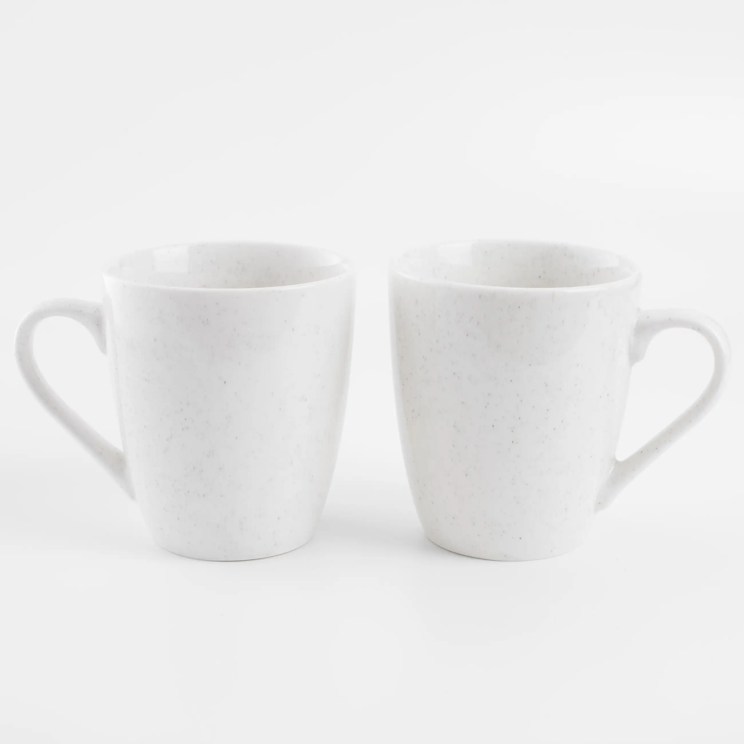 Mug, 350 ml, 2 pcs, porcelain P, milky, speckled, Latio, image-0