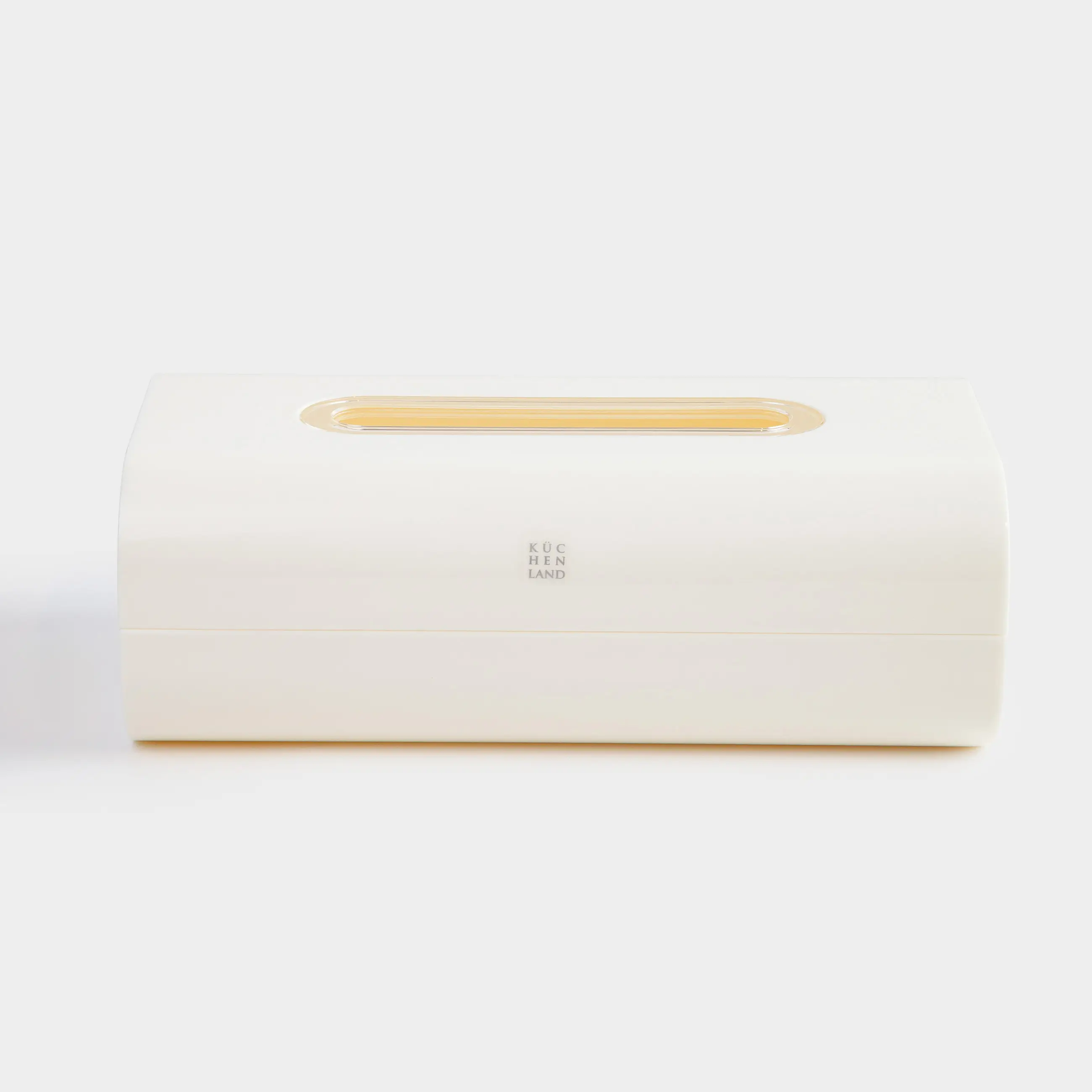 Paper napkin box, 24x14 cm, plastic / acrylic, milky, Eleos, image-0