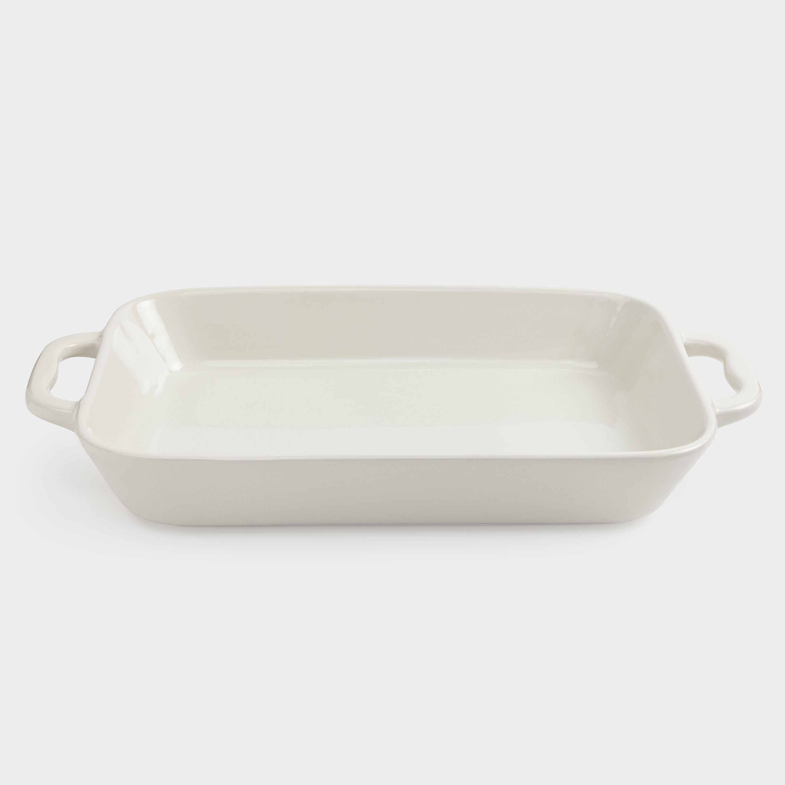 Baking dish, 34x24 cm, ceramic, rectangular, milk, Cakes ivory
