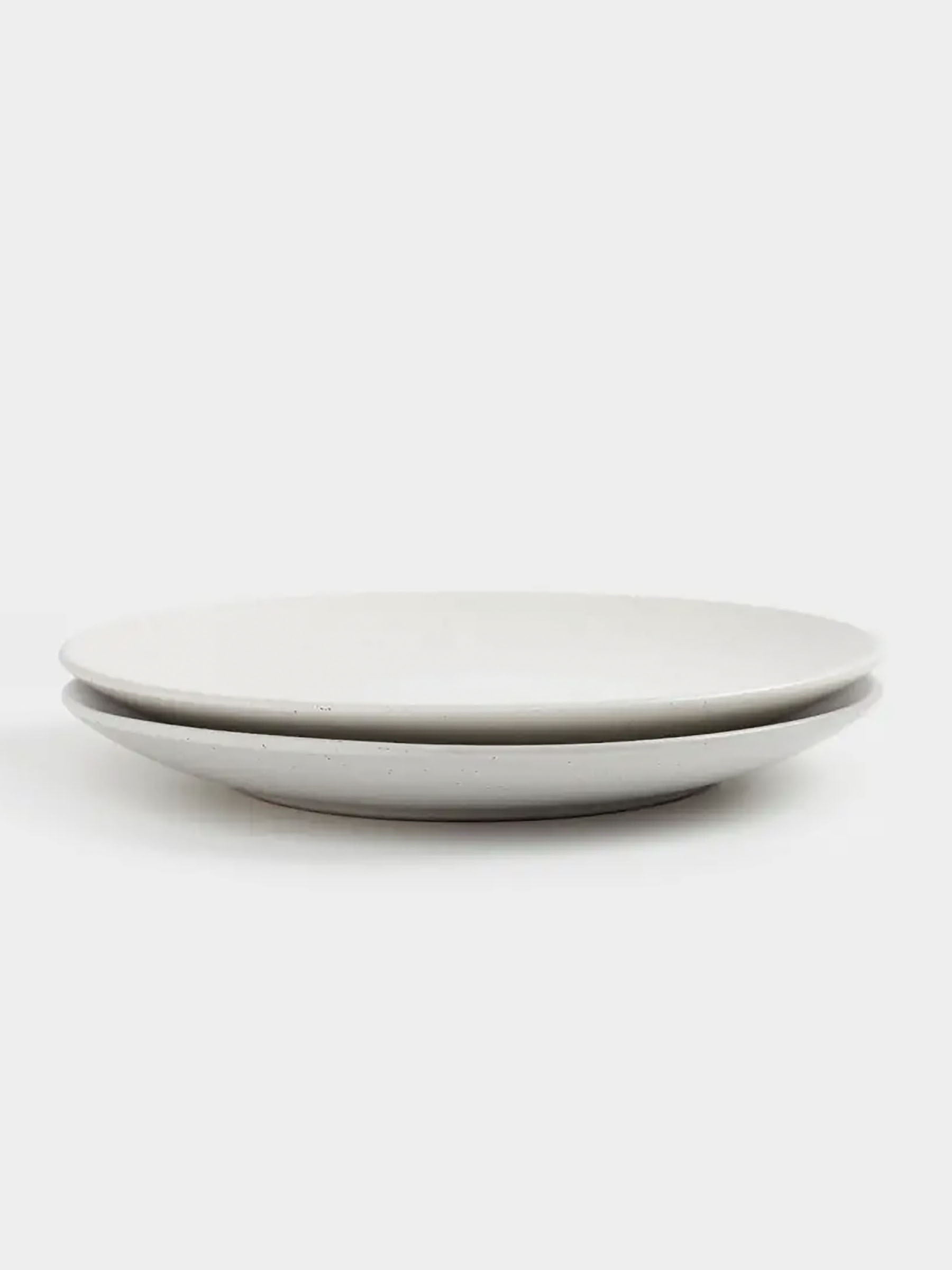 Snack plate, 21 cm, 2 pcs, ceramic, milk, speckled, Particle, image-2