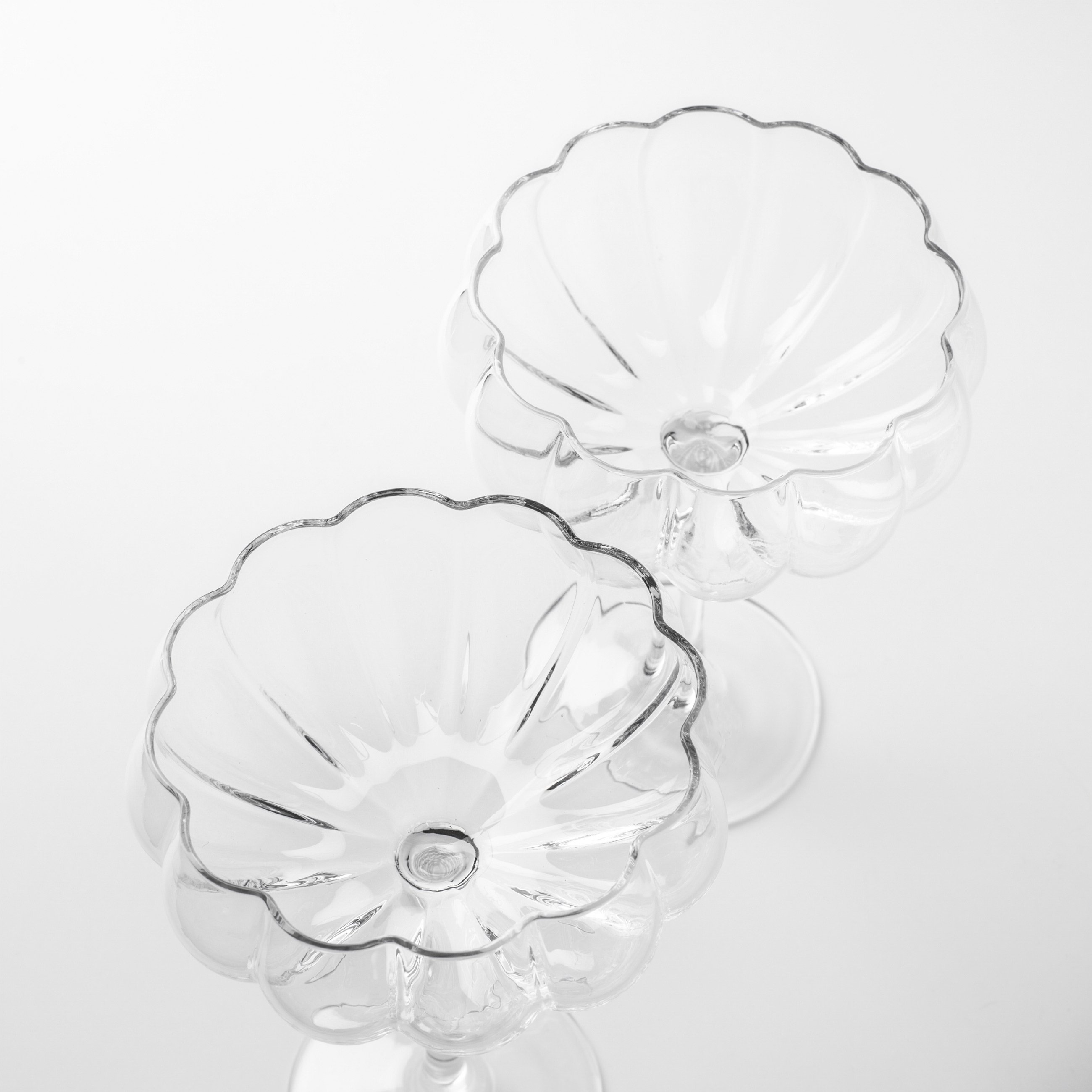 Champagne creamer glass, 310 ml, 2 pcs, glass, Blossom, image-3
