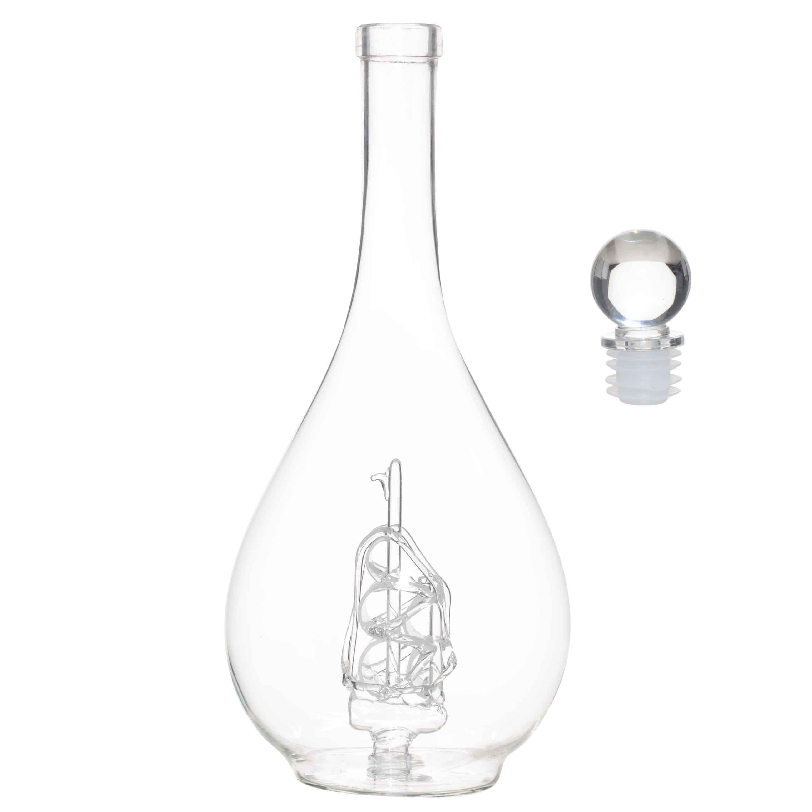 Drink set, 2 pers, 3 items, decanter / Drinking glass, Glass, Ship, Bar, image-2