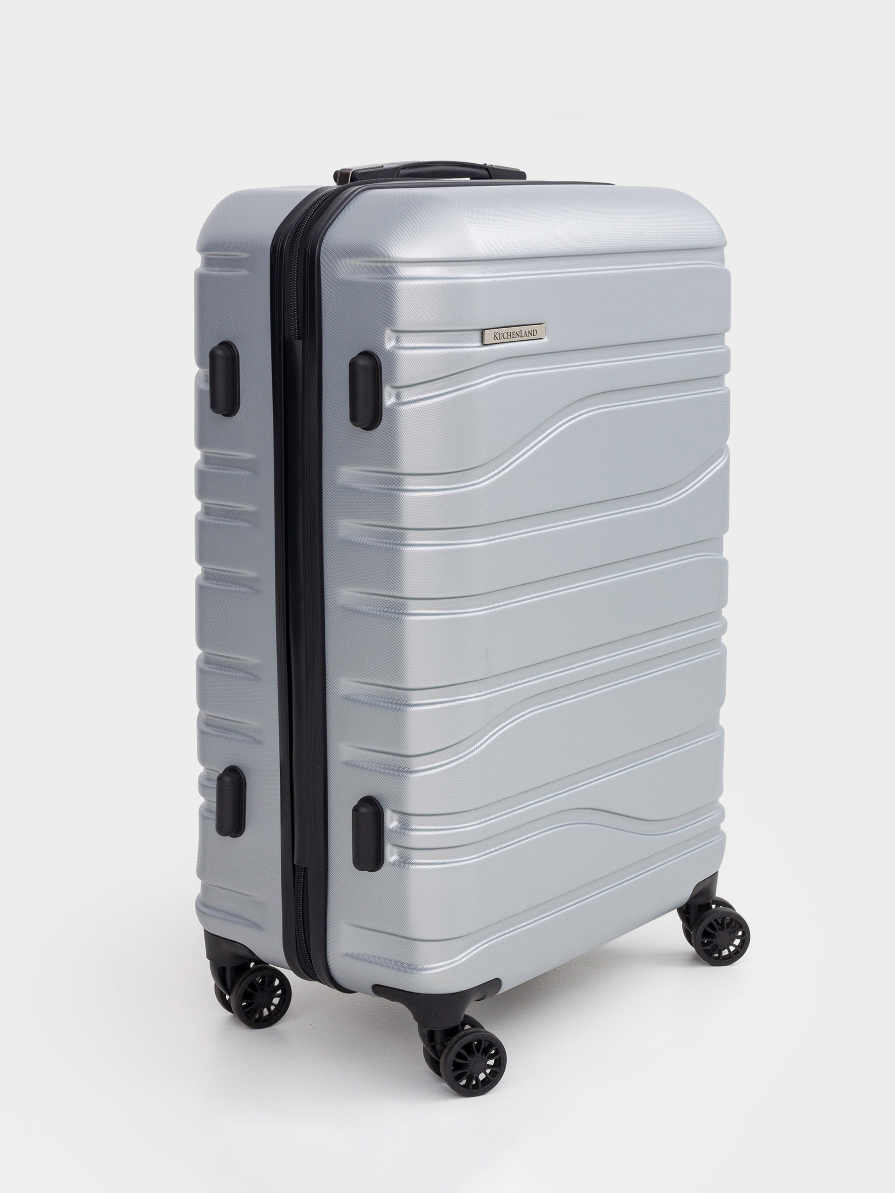 Suitcase M, 45x25x67 cm, 3,4 kg, with lock, plastic, graphite, Travel comfort, image-3