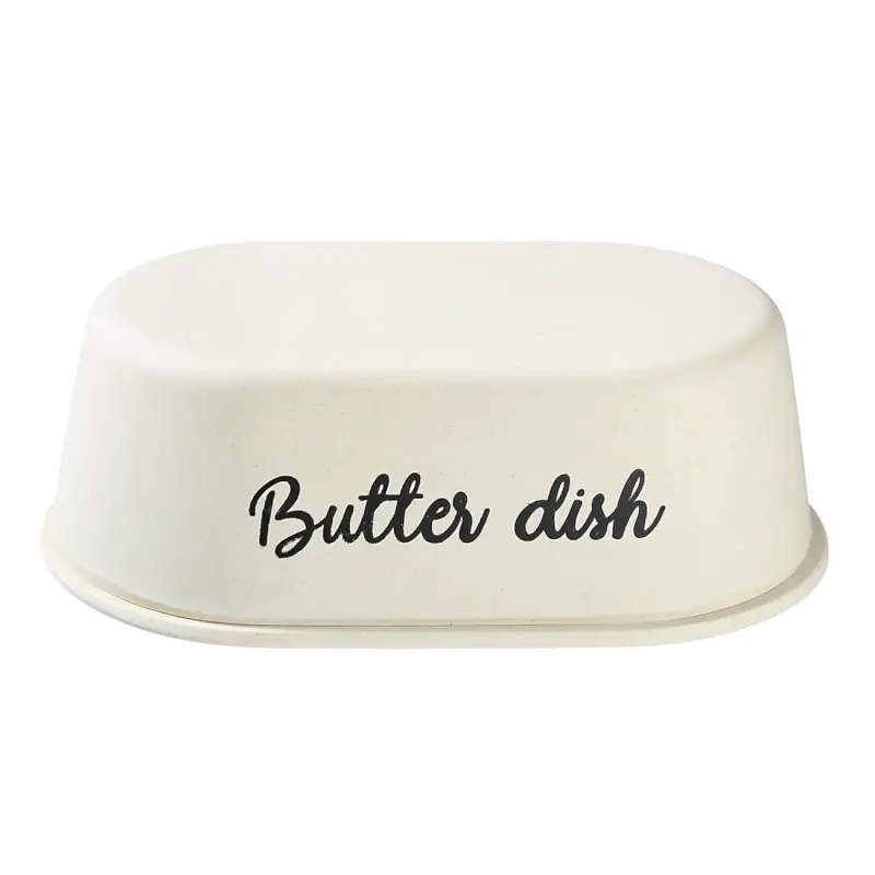 Butter dish, 16 cm, bamboo, oval, Crиme