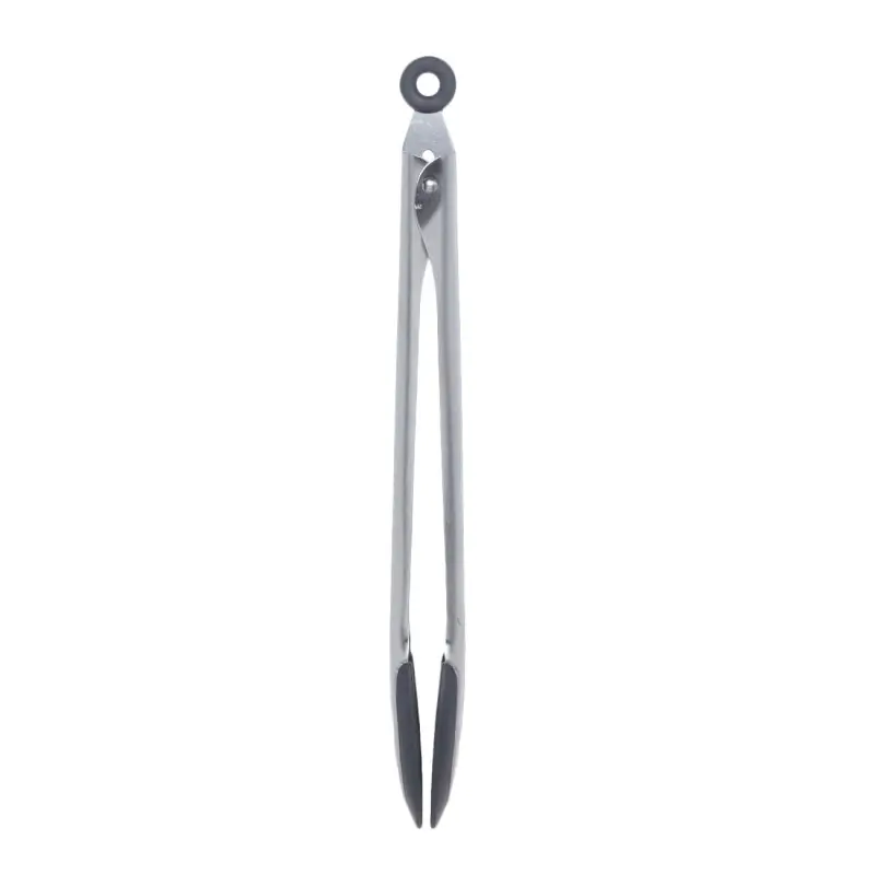 Kitchen tongs, 35 cm, silicone / steel, grey, Assist ,image-0