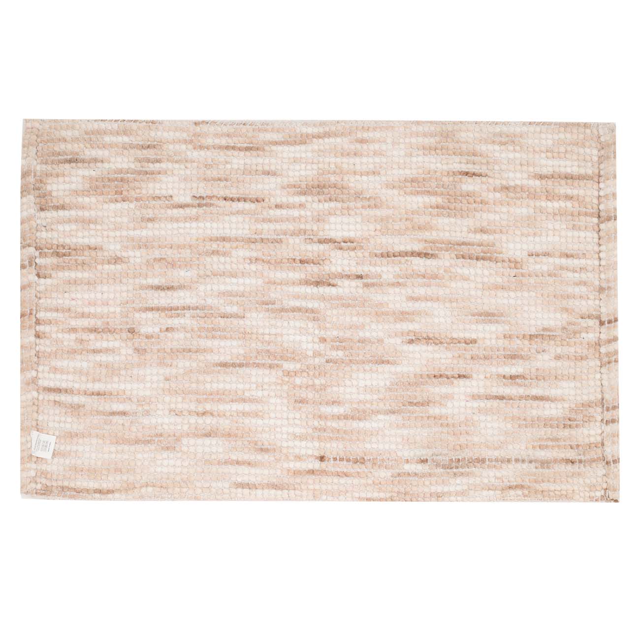 Mat, 50x80 cm, cotton, beige-brown, Bubbles