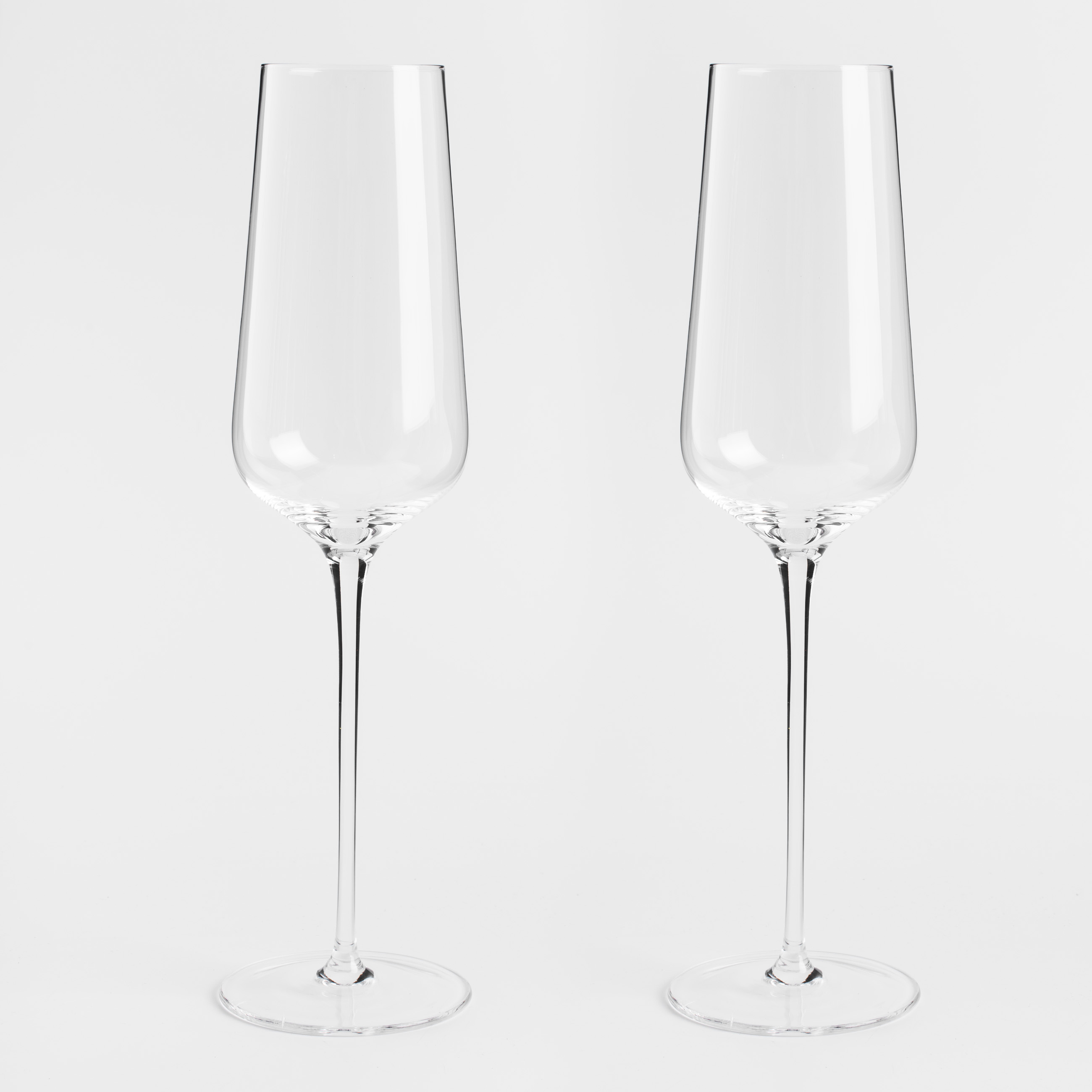 Champagne glass, 300 ml, 2 pcs, crystal glass, Ferentino, image-3