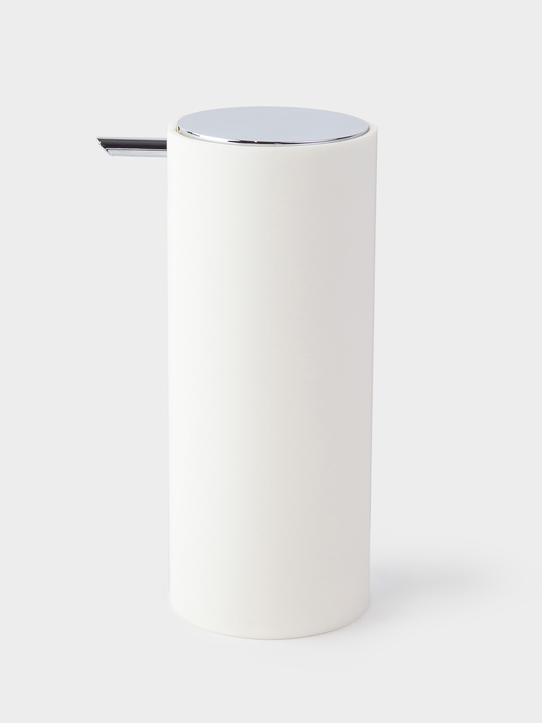 Liquid soap dispenser, 330 ml, plastic, milky, Eleos, image-1