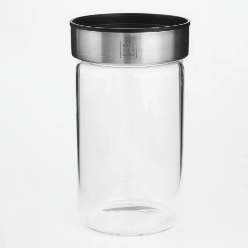 Food jar, 750 ml, glass B/plastic, Comfort