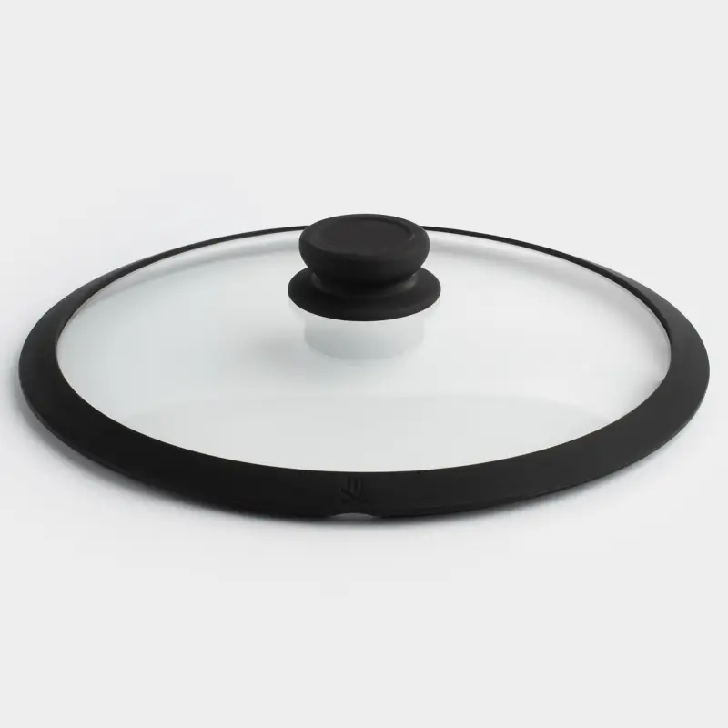Lid, 28 cm, glass T / silicone, Solution accessory, image-0