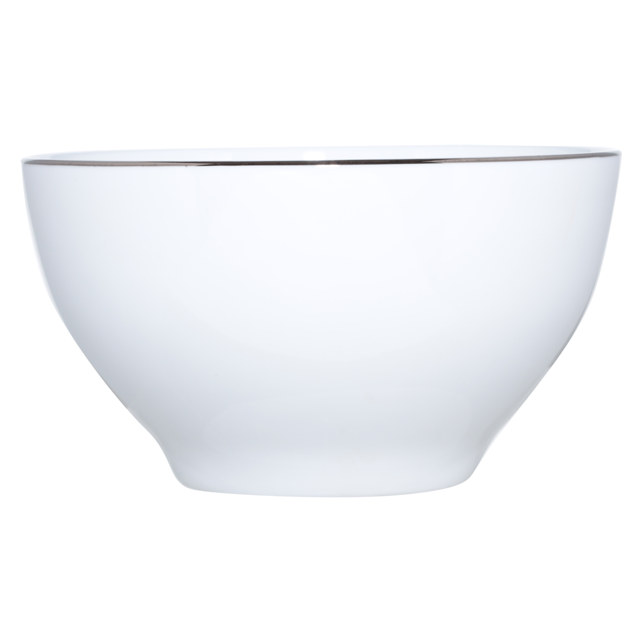 Bowl, 12x6 cm, 2 pieces, porcelain F, white, Ideal silver